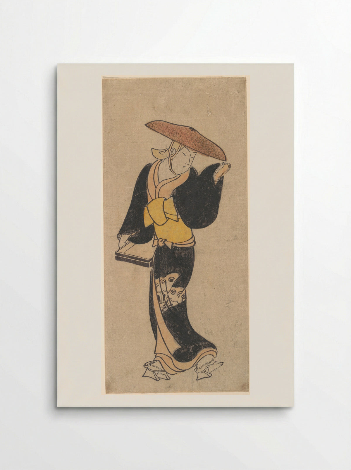 The Actor Sanjō Kantarō as an Itinerant Buddhist Nun - Kondo Kiyoharu - Poster
