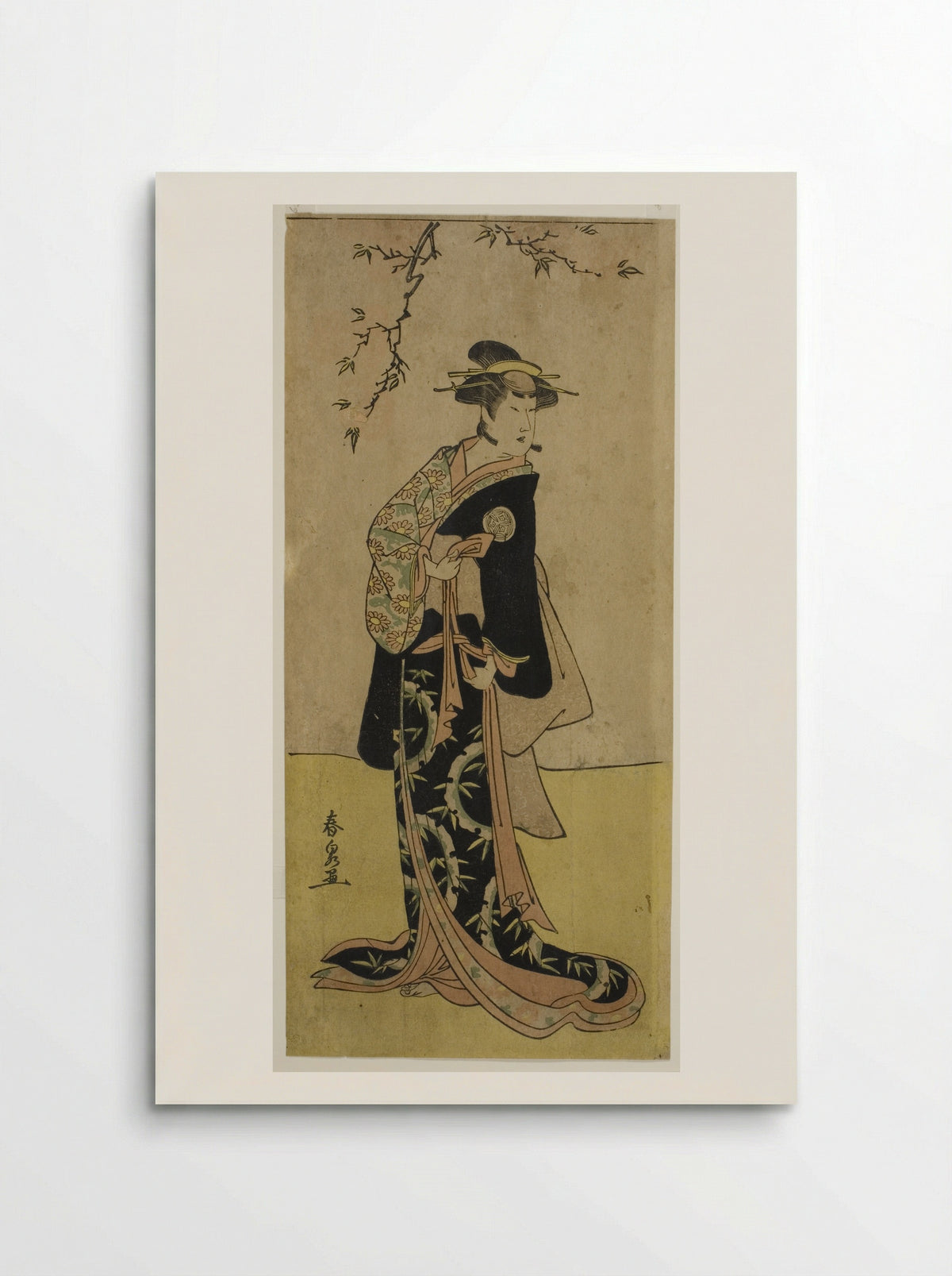 The Actor Yamashita Mangiku I as Lady Yuya - Katsukawa Shunsen - Poster