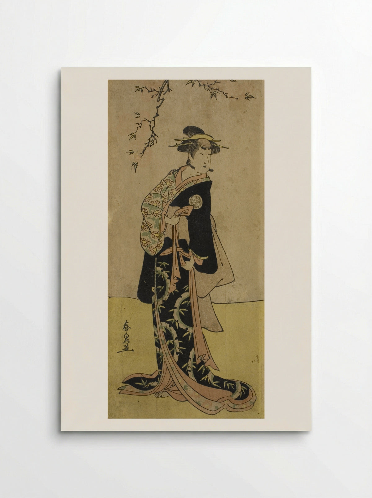 The Actor Yamashita Mangiku I as Lady Yuya - Katsukawa Shunsen - Poster