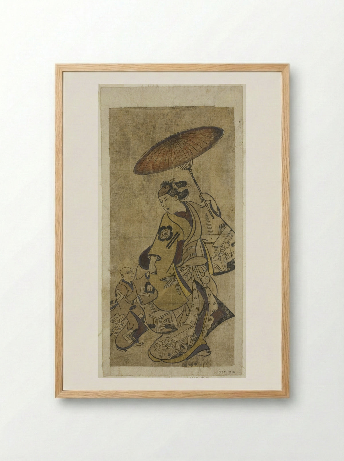 The Actors Matsumoto Hyozo and Nakamura Shichisaburo I - Torii Kiyonobu I - Framed Print Wood