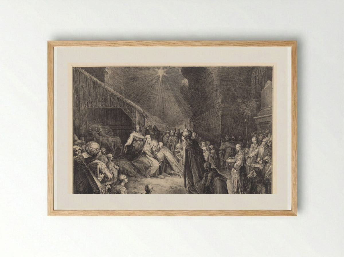 The Adoration of the Kings - Jan Harmensz. Muller - Framed Print Wood