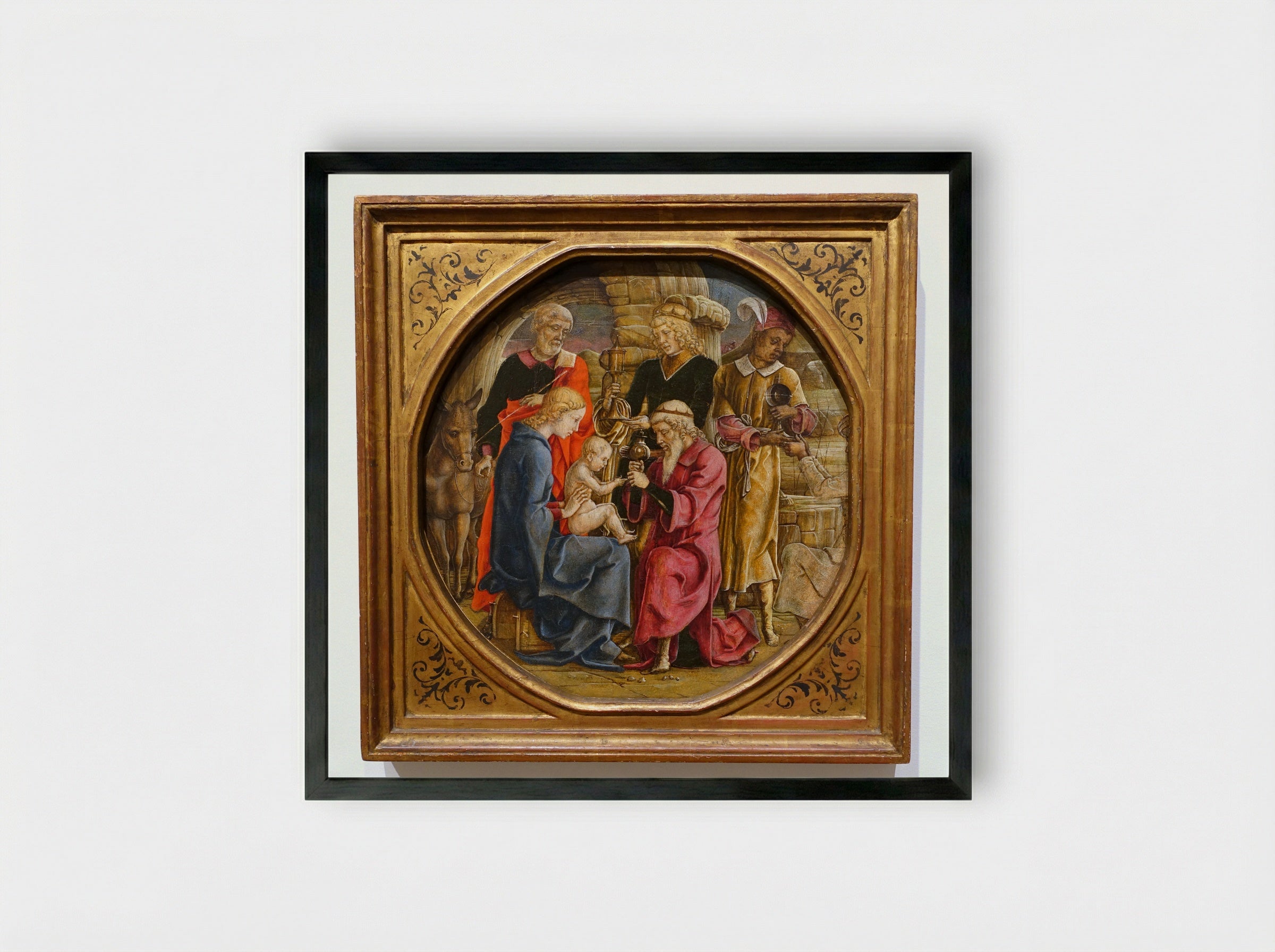The Adoration of the Magi - Cosmè Tura - Framed Print Black