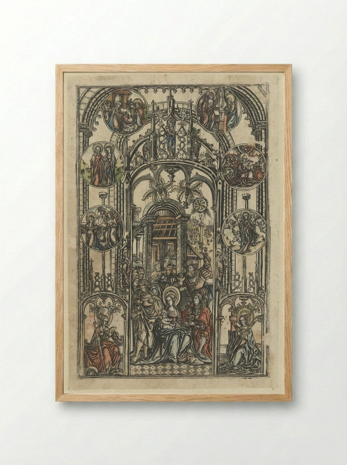 The Adoration of the Magi - Monogrammist S - Framed Print Wood