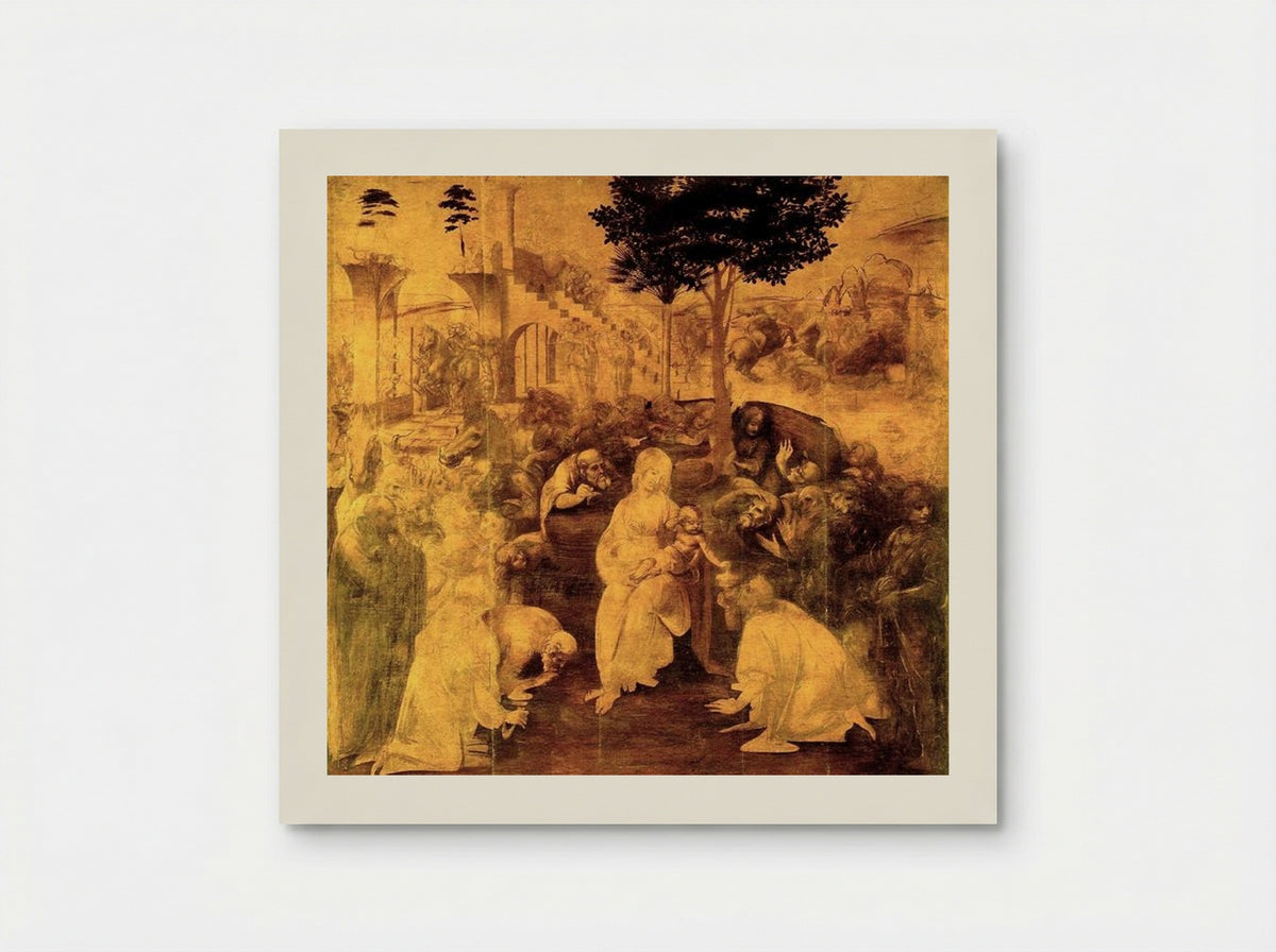 The Adoration of the Magi - Leonardo da Vinci - Poster