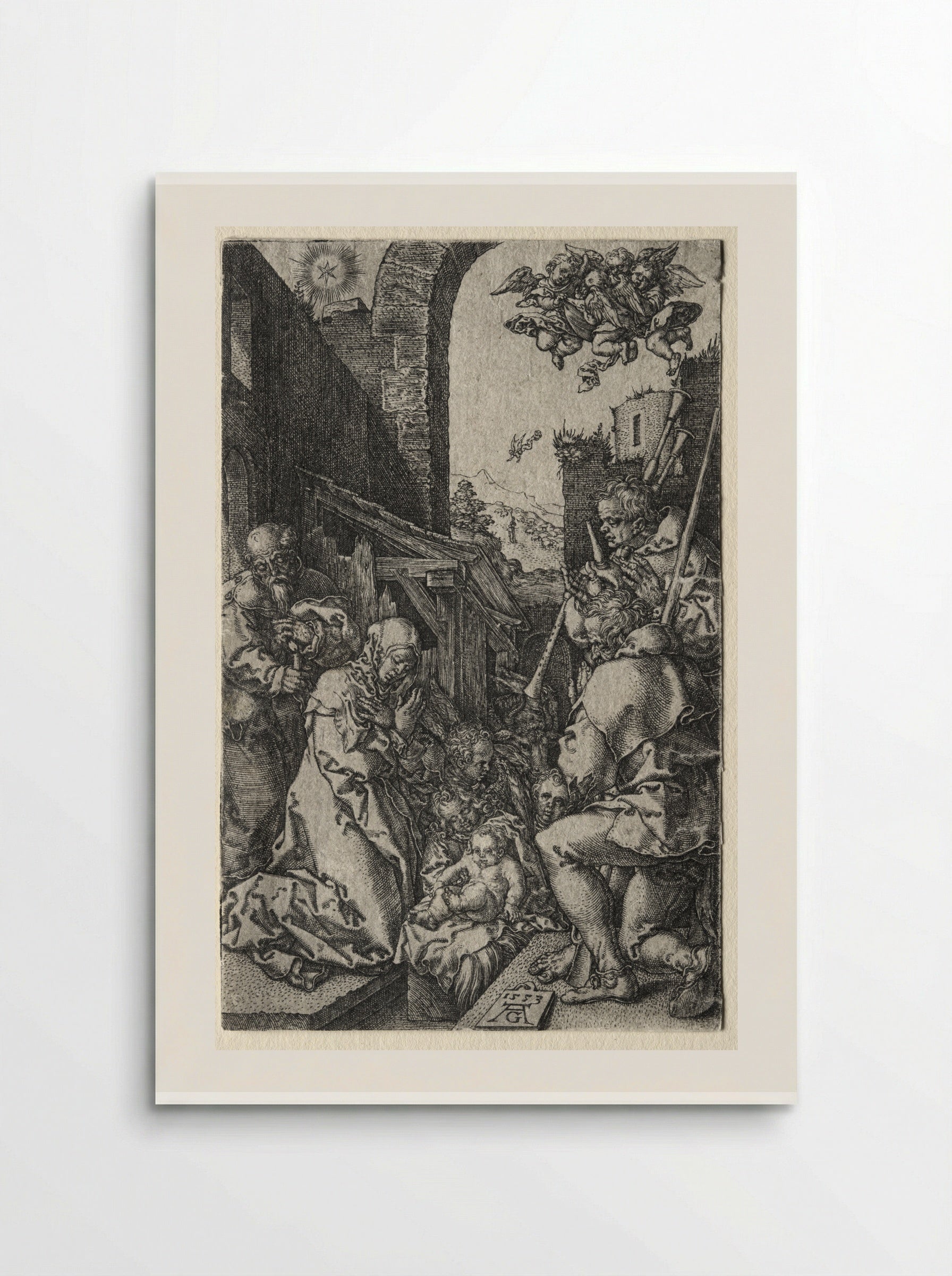 The Adoration of the Shepherds - Heinrich Aldegrever - Poster