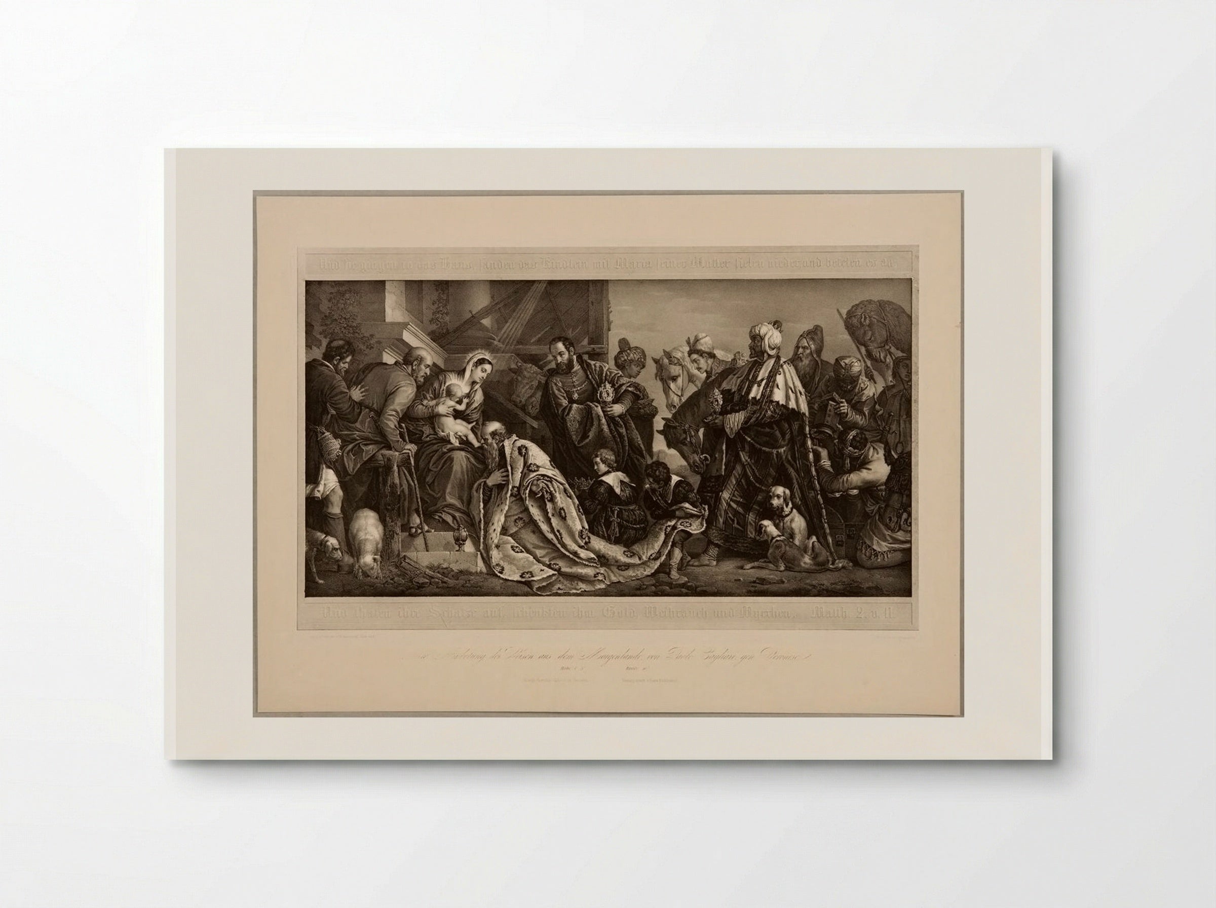 The Adoration of the Wise Men from the Orient - Franz Hanfstaengl - Poster