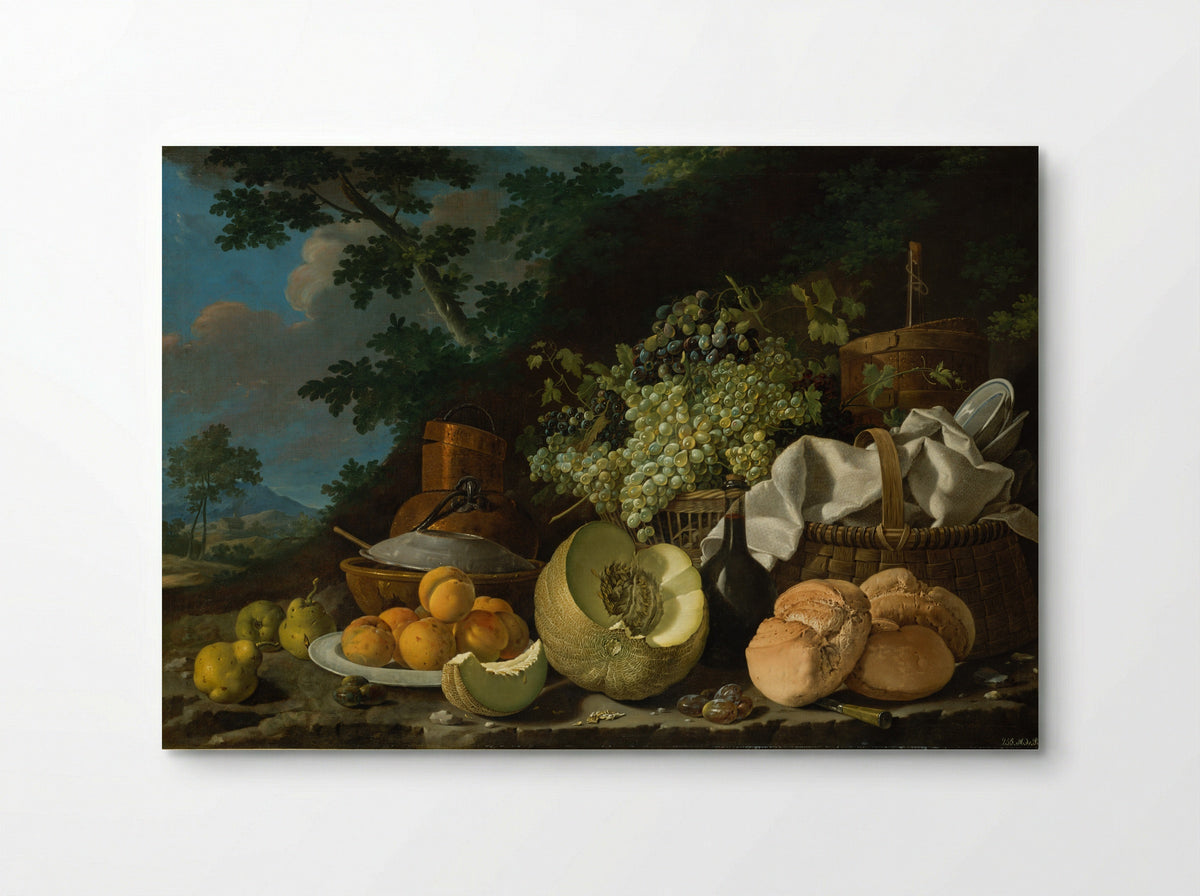 The Afternoon Meal (La Merienda) - Luis Meléndez - Poster
