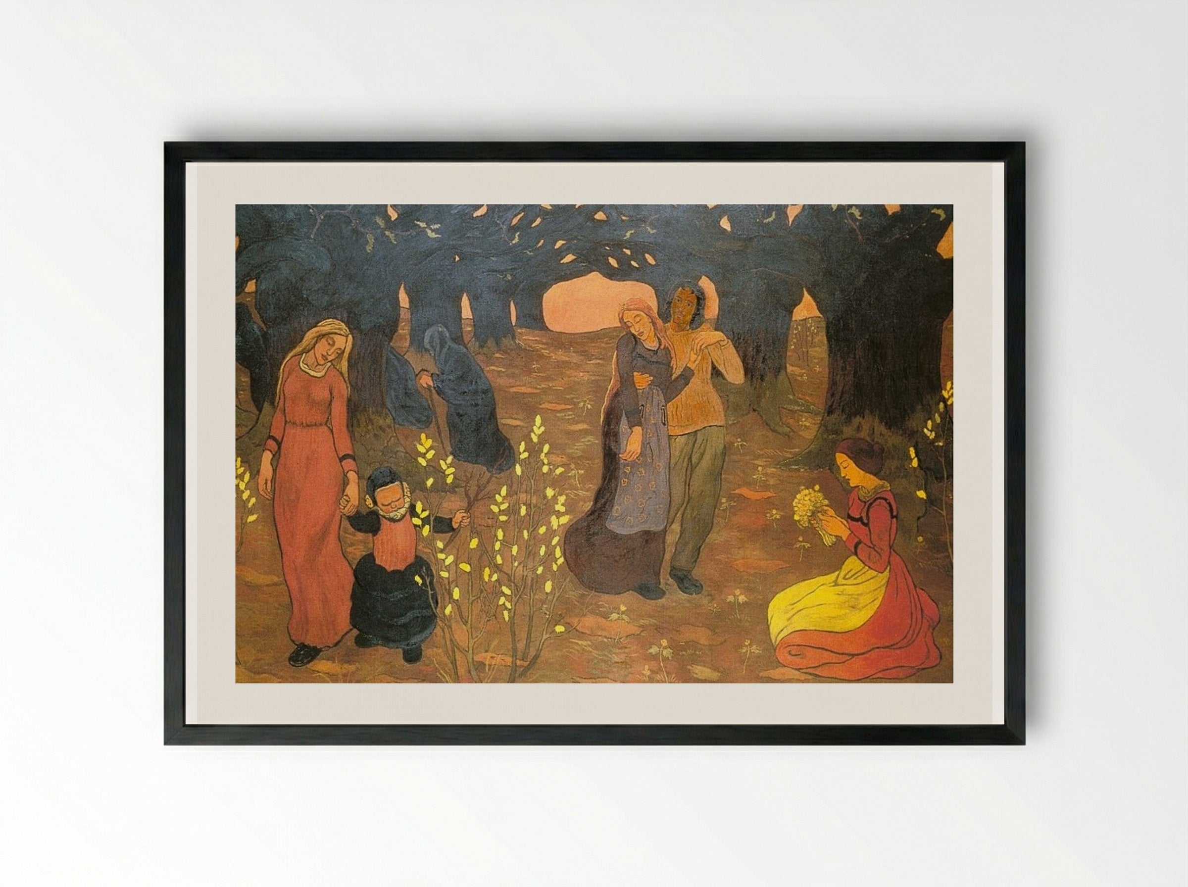The Ages of Life - Georges Lacombe - Framed Print Black