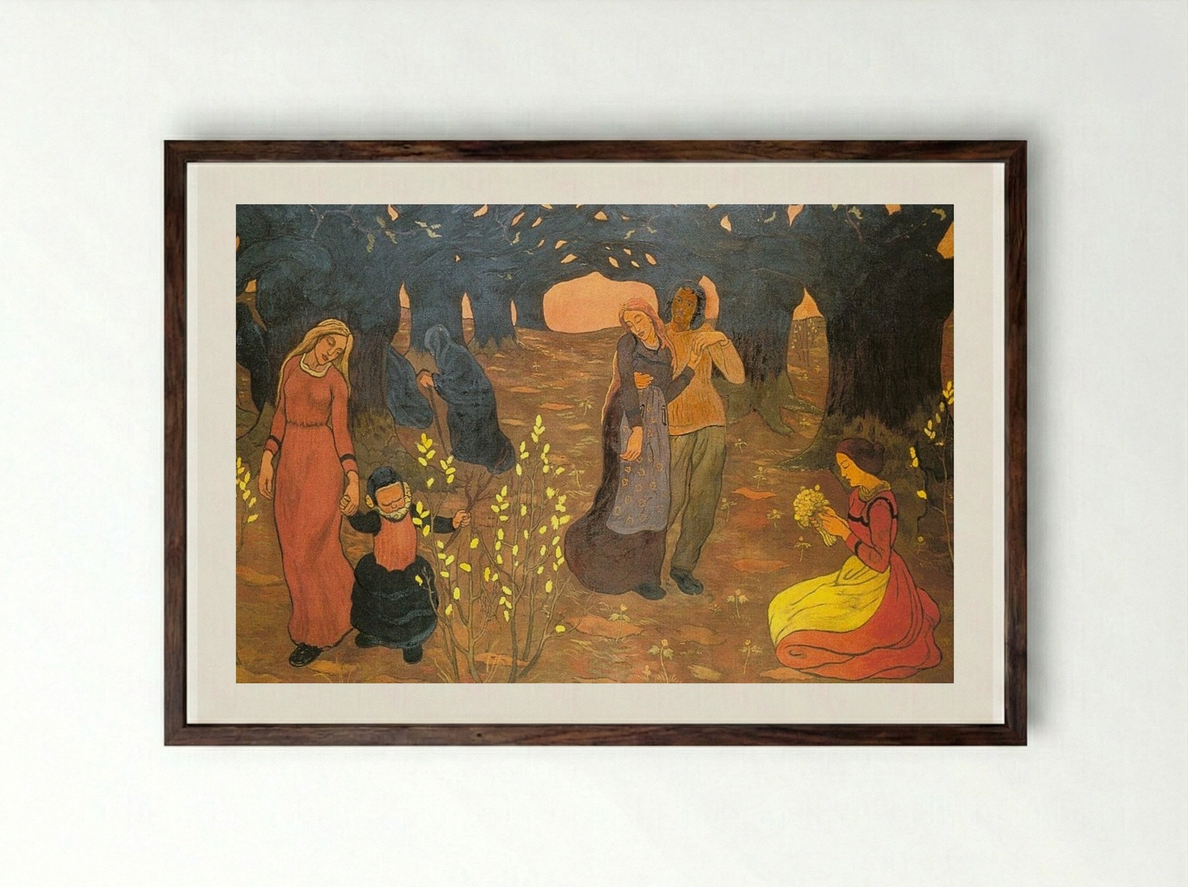 The Ages of Life - Georges Lacombe - Framed Print Dark Wood