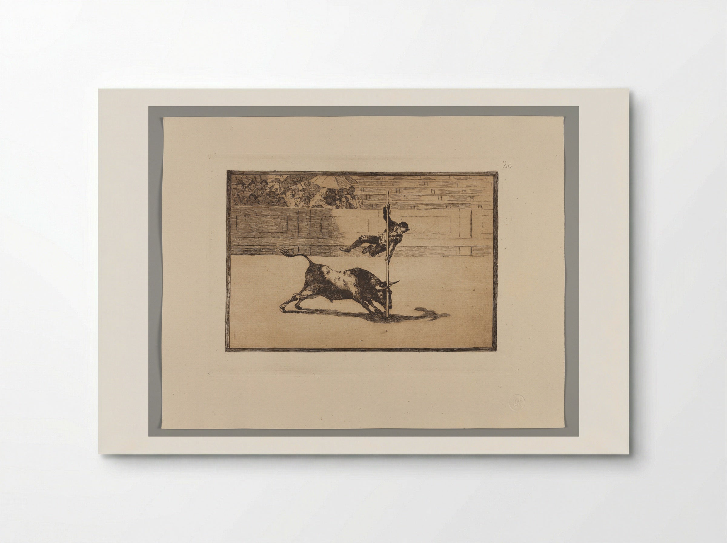 The Agility and Audacity of Juanito Apiñani in the Ring at Madrid - Francisco José de Goya y Lucientes - Poster
