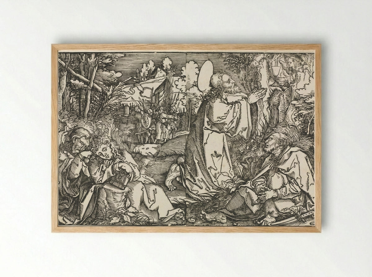 The Agony in the Garden - Hans Weiditz - Framed Print Wood