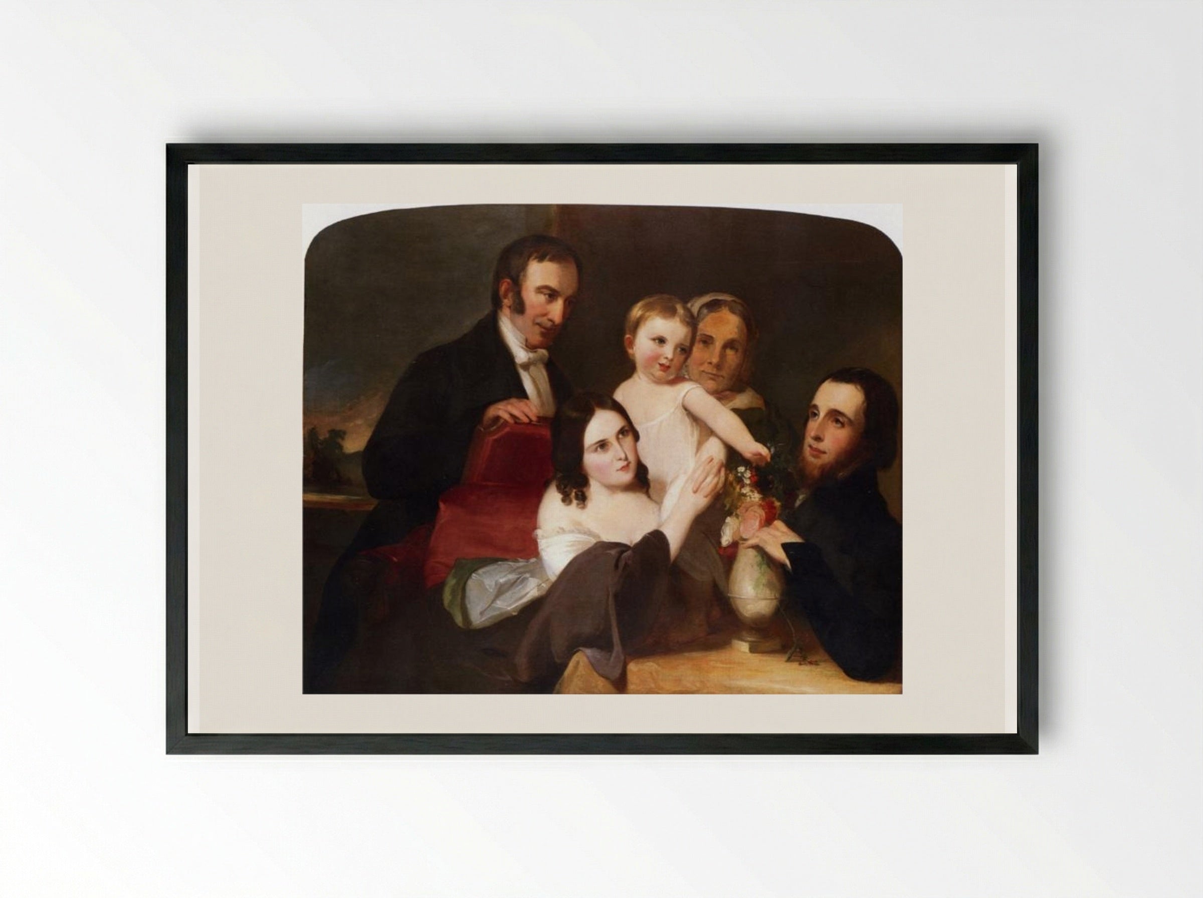The Alexander Family - Thomas Sully - Framed Print Black