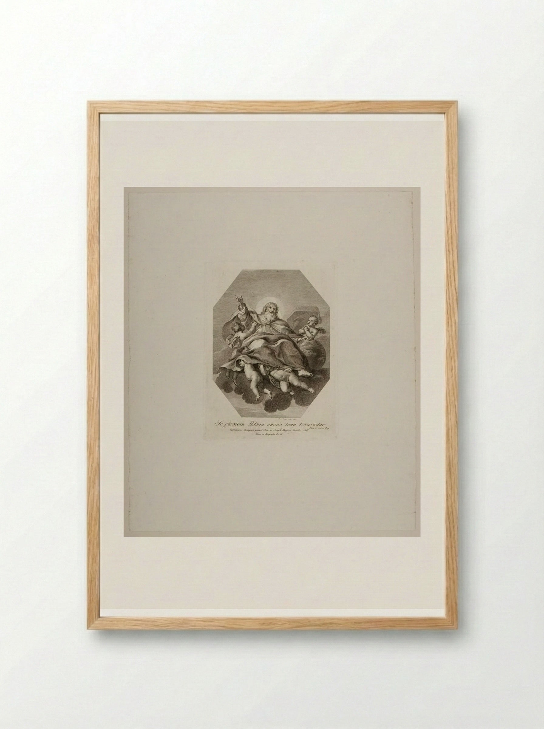 The Almighty - Domenico Cunego - Framed Print Wood