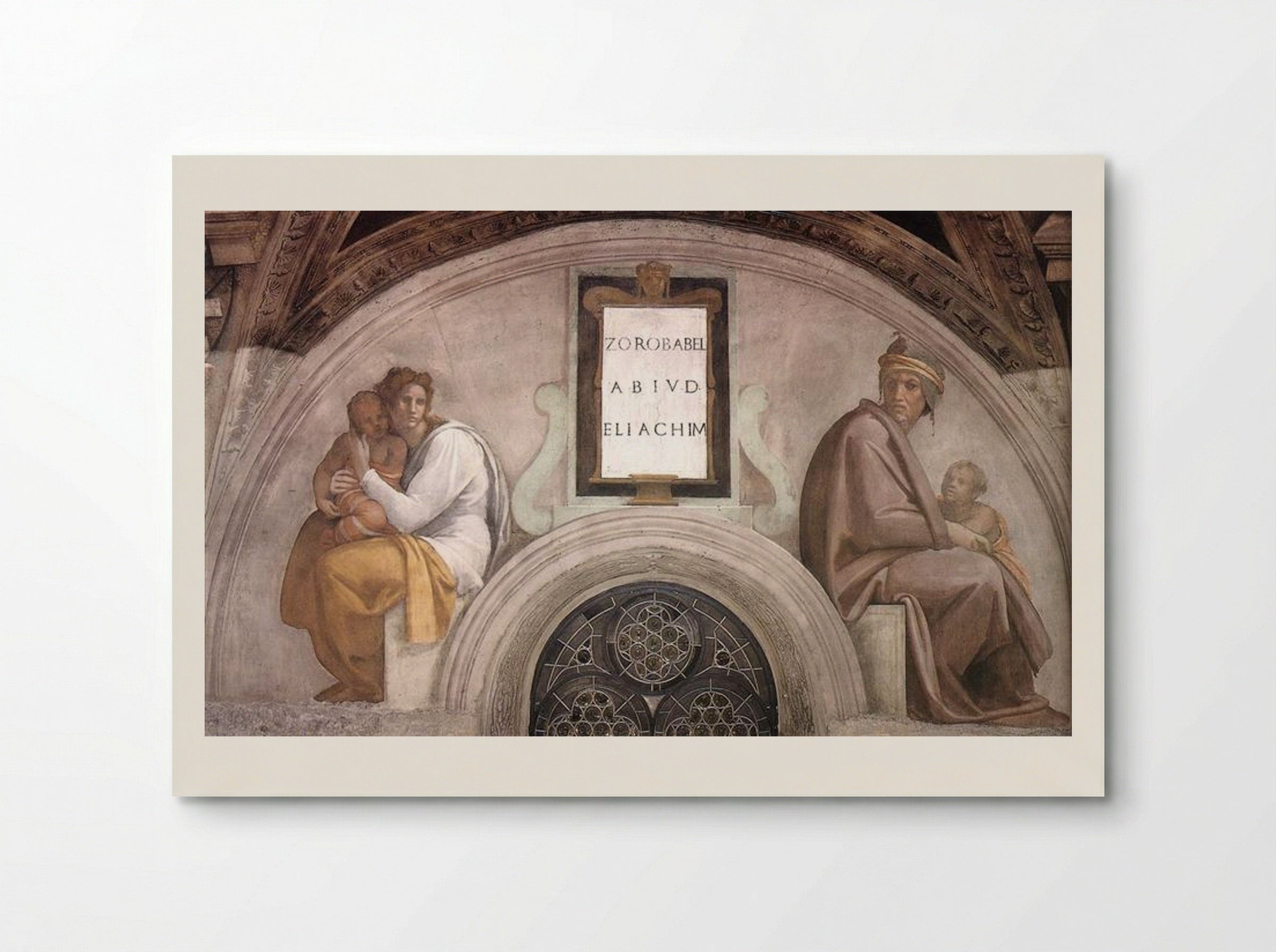 The Ancestors of Christ: Abiud and Eliakim - Michelangelo Buonarroti - Poster