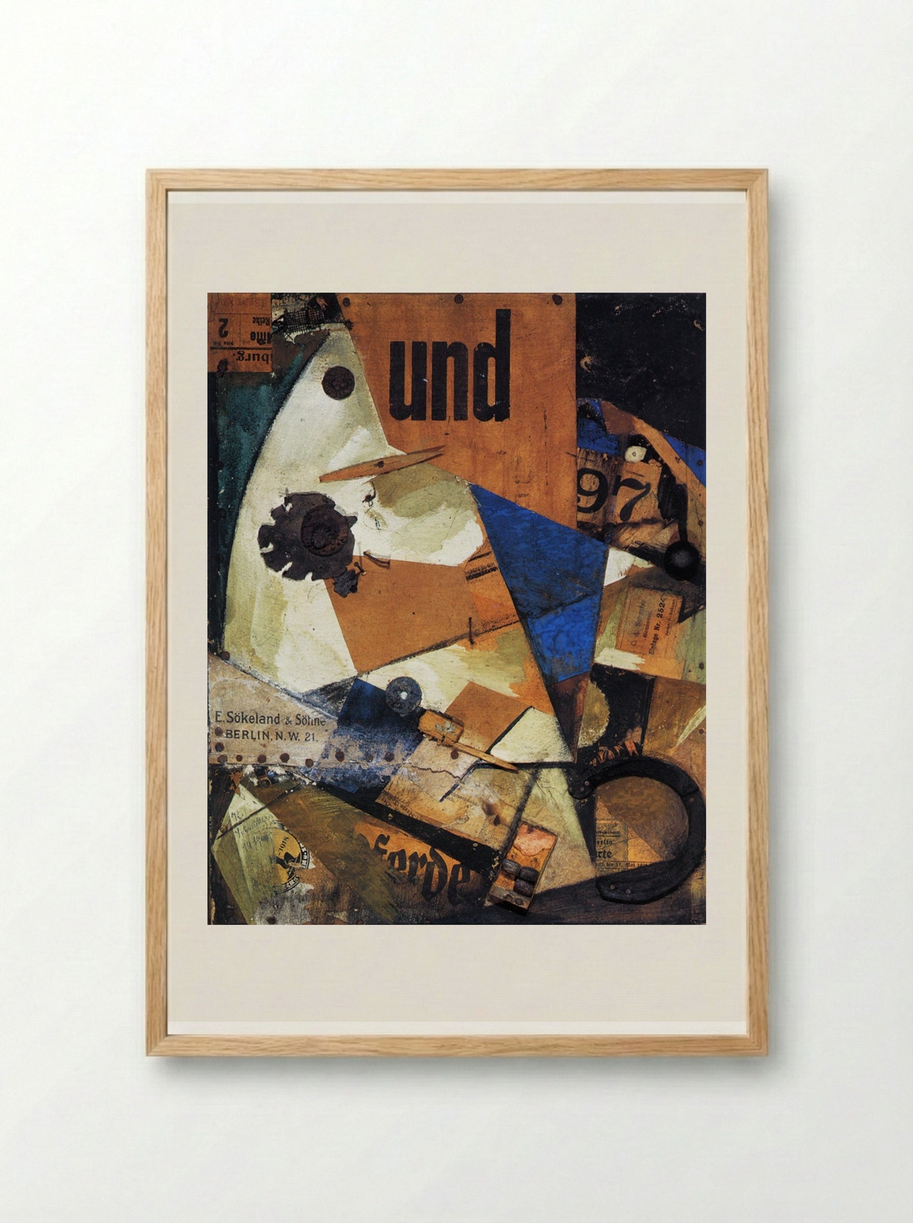 The And-Picture - Kurt Schwitters - Framed Print Wood