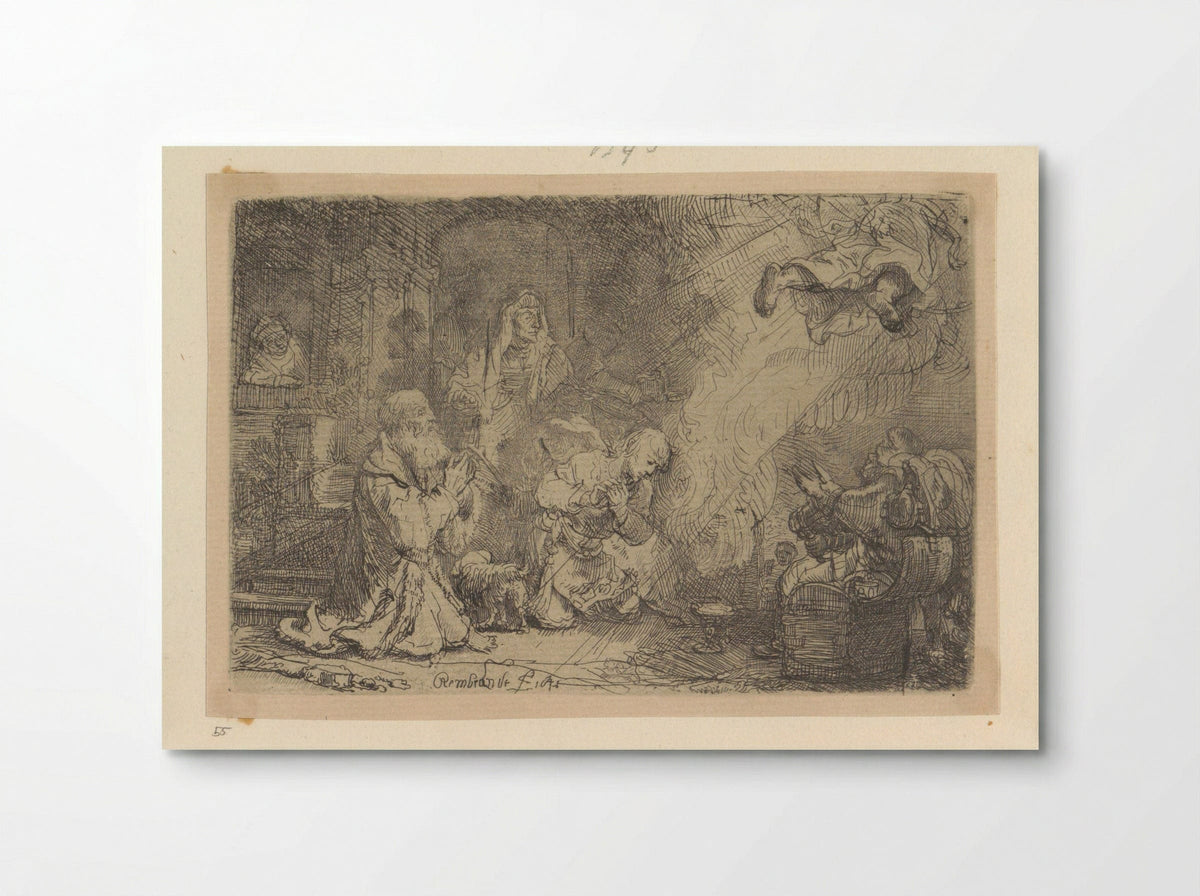 The Angel Departing from the Family of Tobias - Henry Louis Basan - Poster