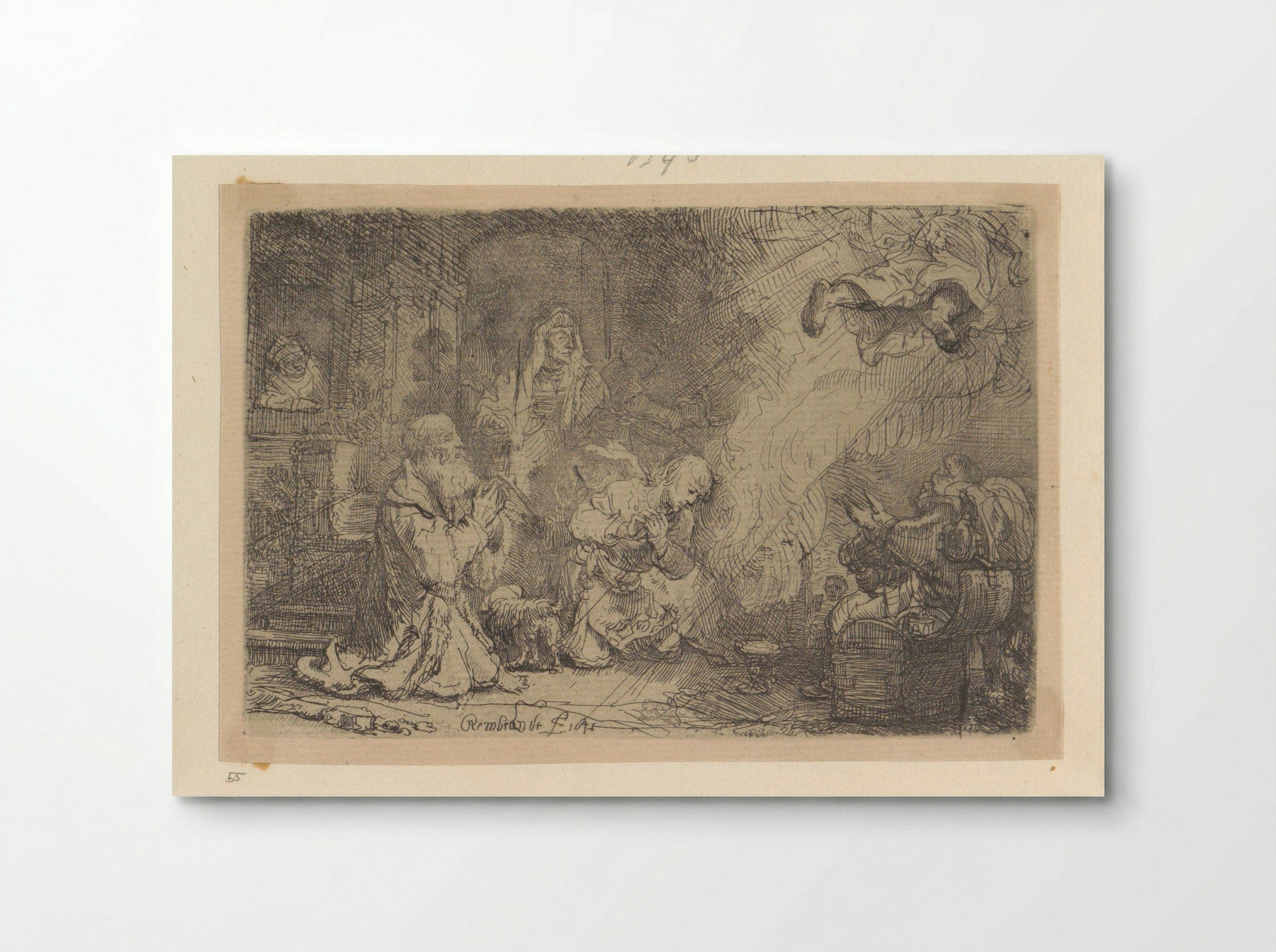 The Angel Departing from the Family of Tobias - Henry Louis Basan - Poster
