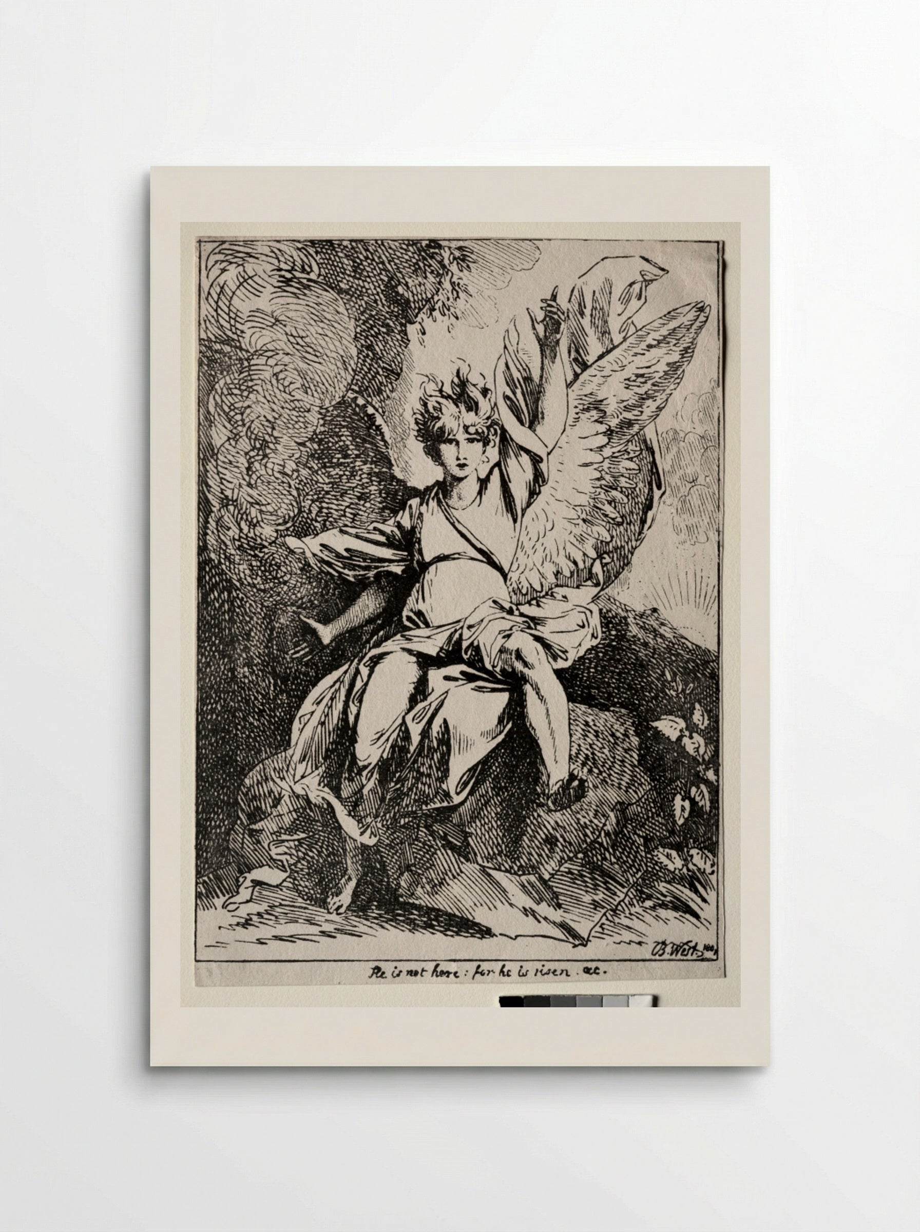 The Angel at the Tomb of Christ - Benjamin West - Poster