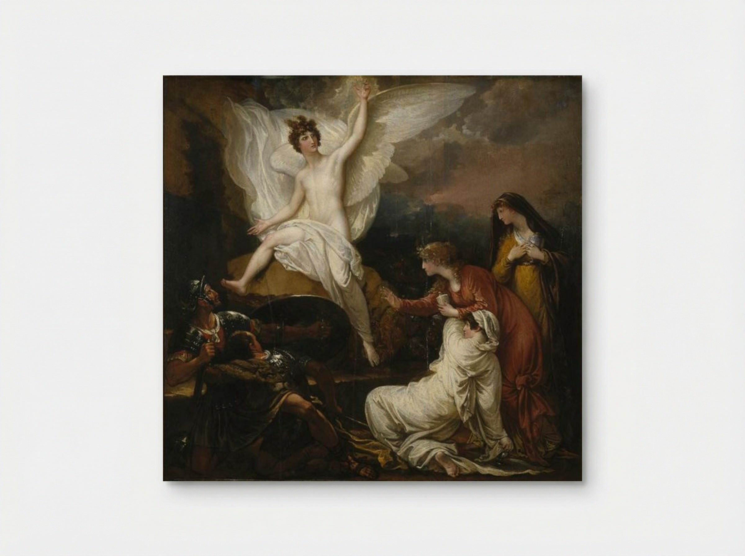 The Angel of the Lord Announcing the Resurrection - Benjamin West - Poster