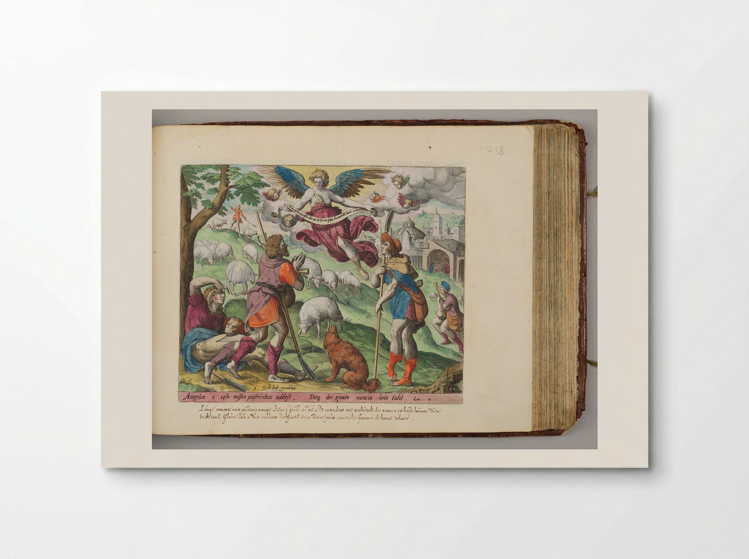 The Annunciation to the Shepherds - Johann Sadeler I - Poster