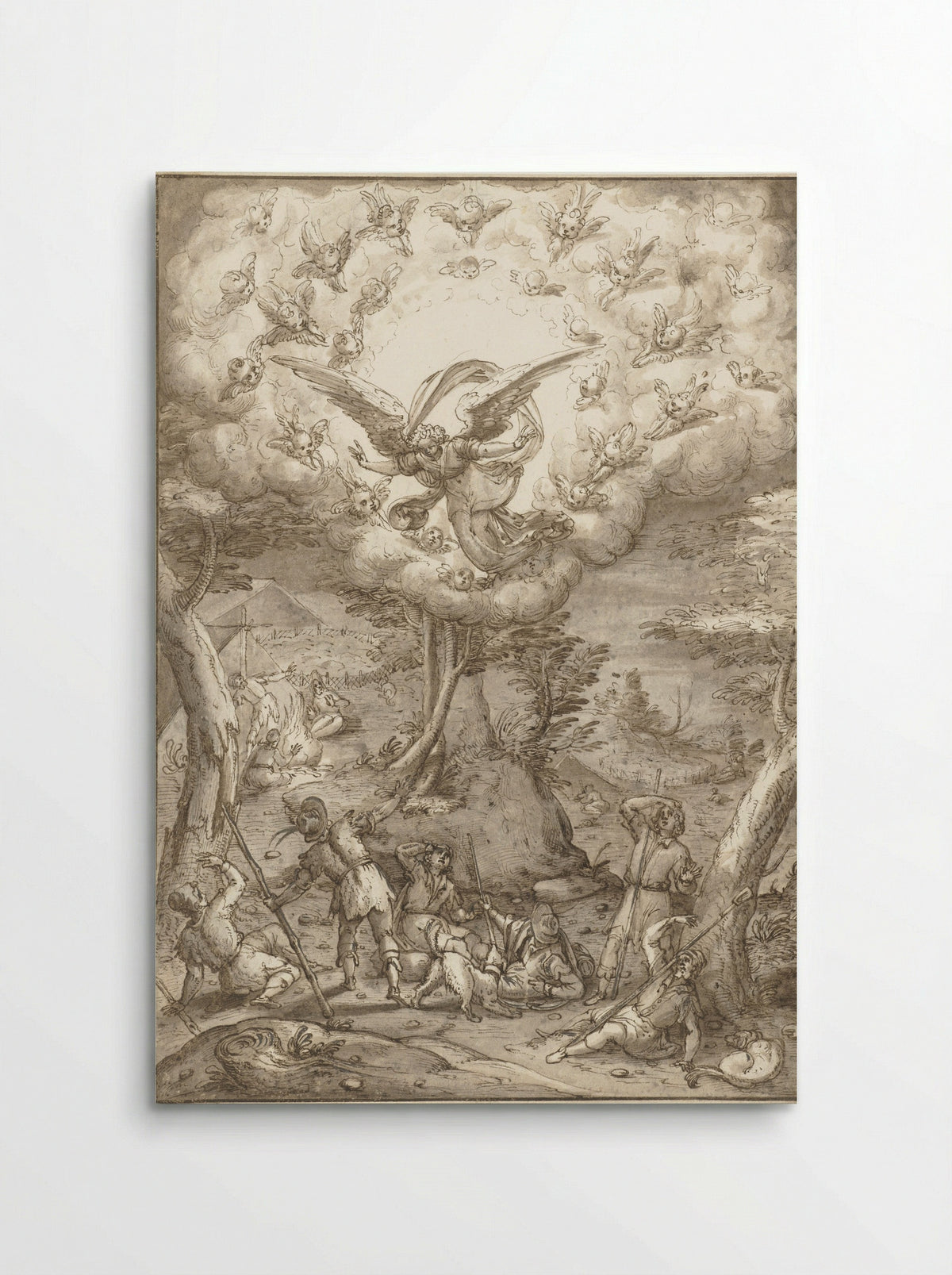 The Annunciation to the Shepherds - Peter de Witte - Poster