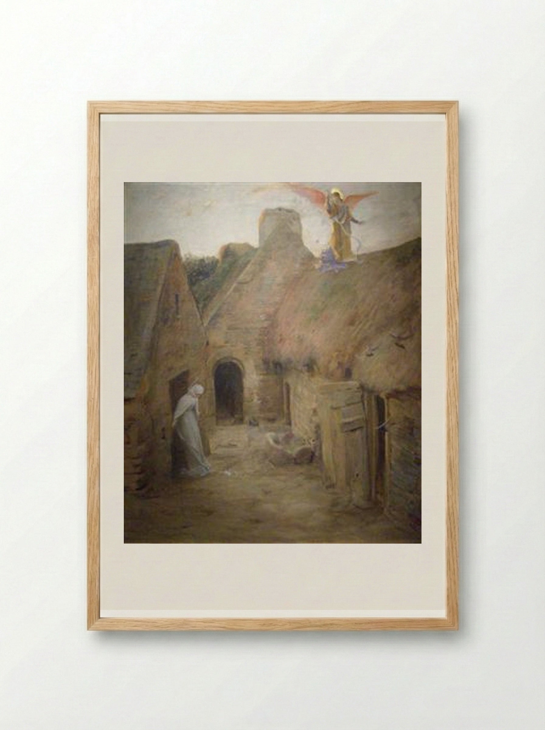 The Annunciation - Luc-Olivier Merson - Framed Print Wood