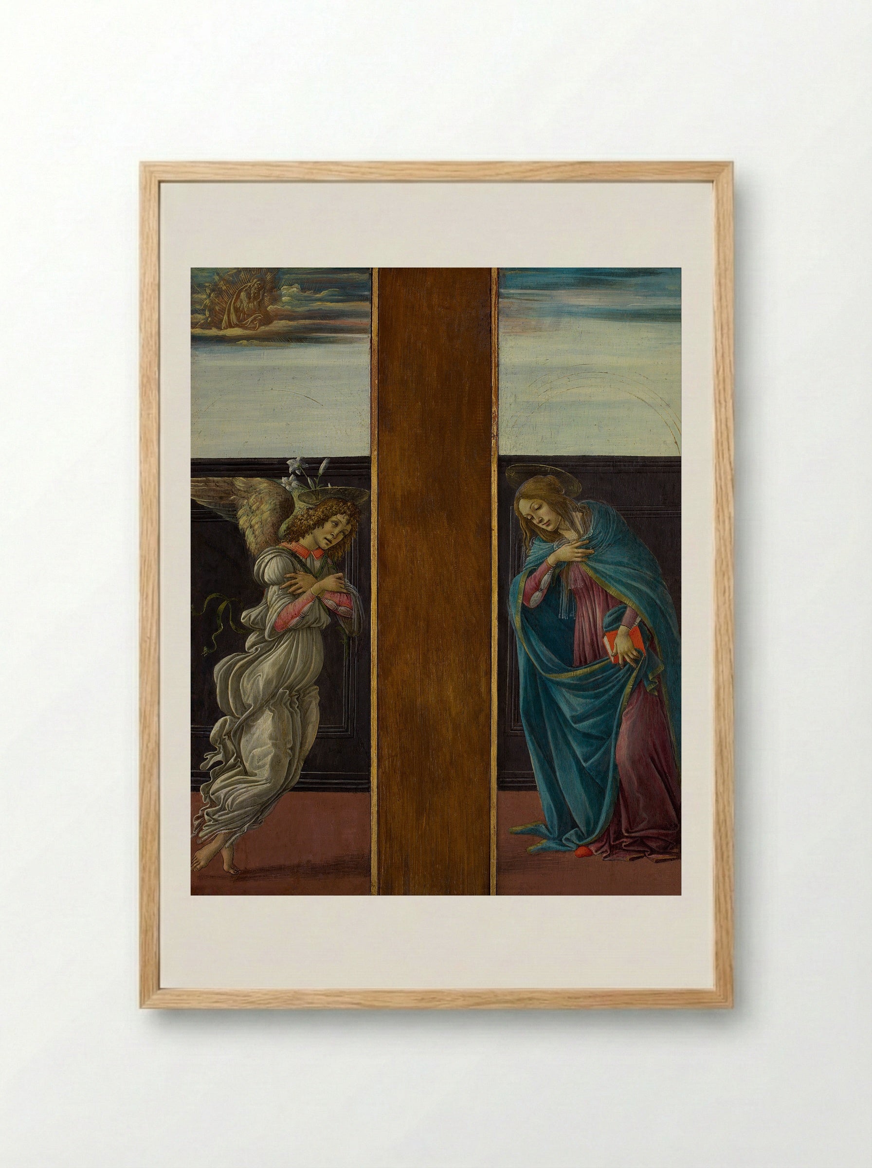 The Annunciation - Sandro Botticelli - Framed Print Wood