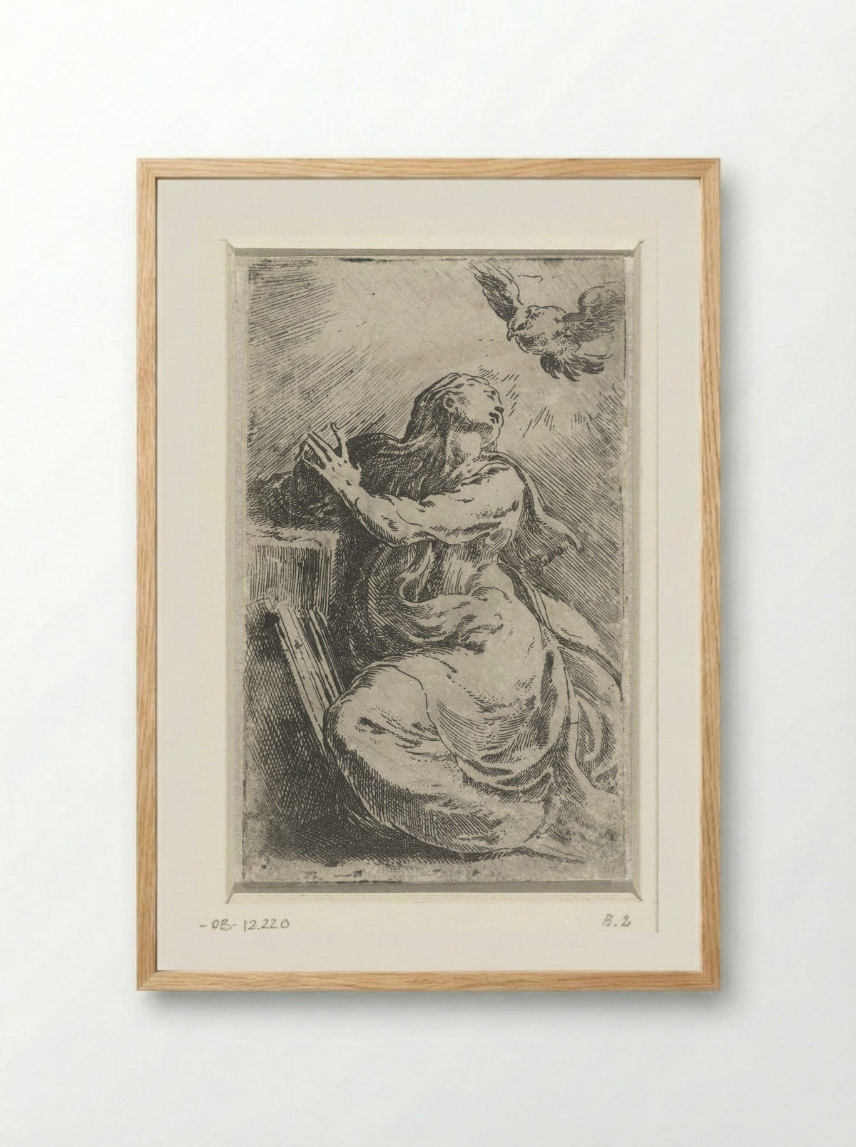 The Annunciation - Parmigianino - Framed Print Wood