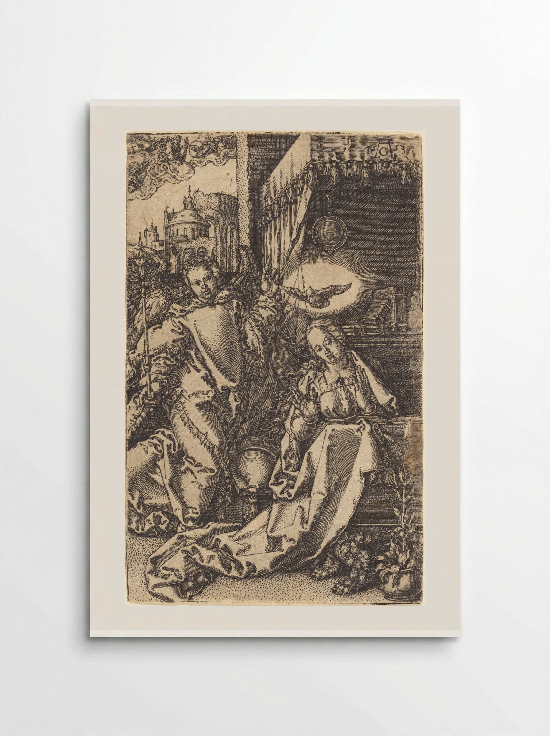 The Annunciation - Heinrich Aldegrever - Poster
