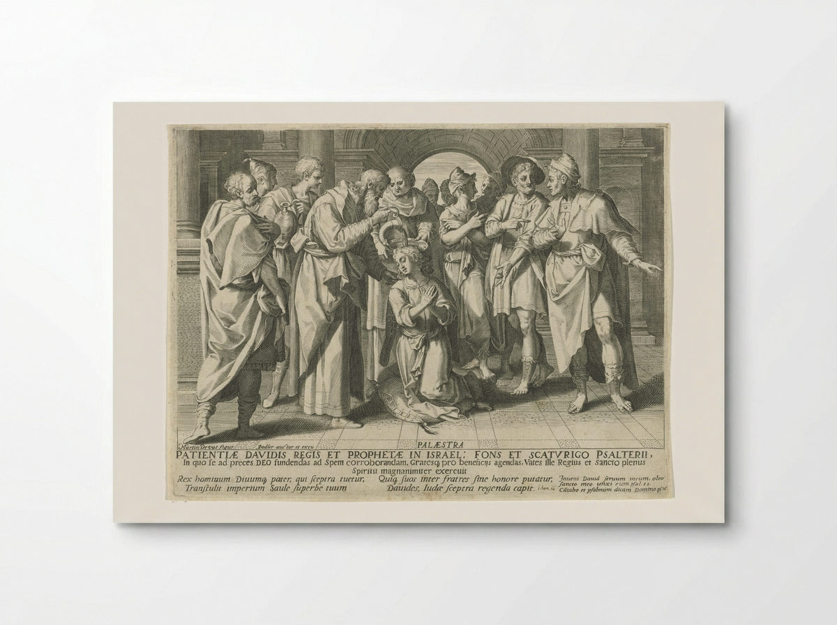 The Anointing of David by Samuel - Aegidius Sadeler (II) - Poster