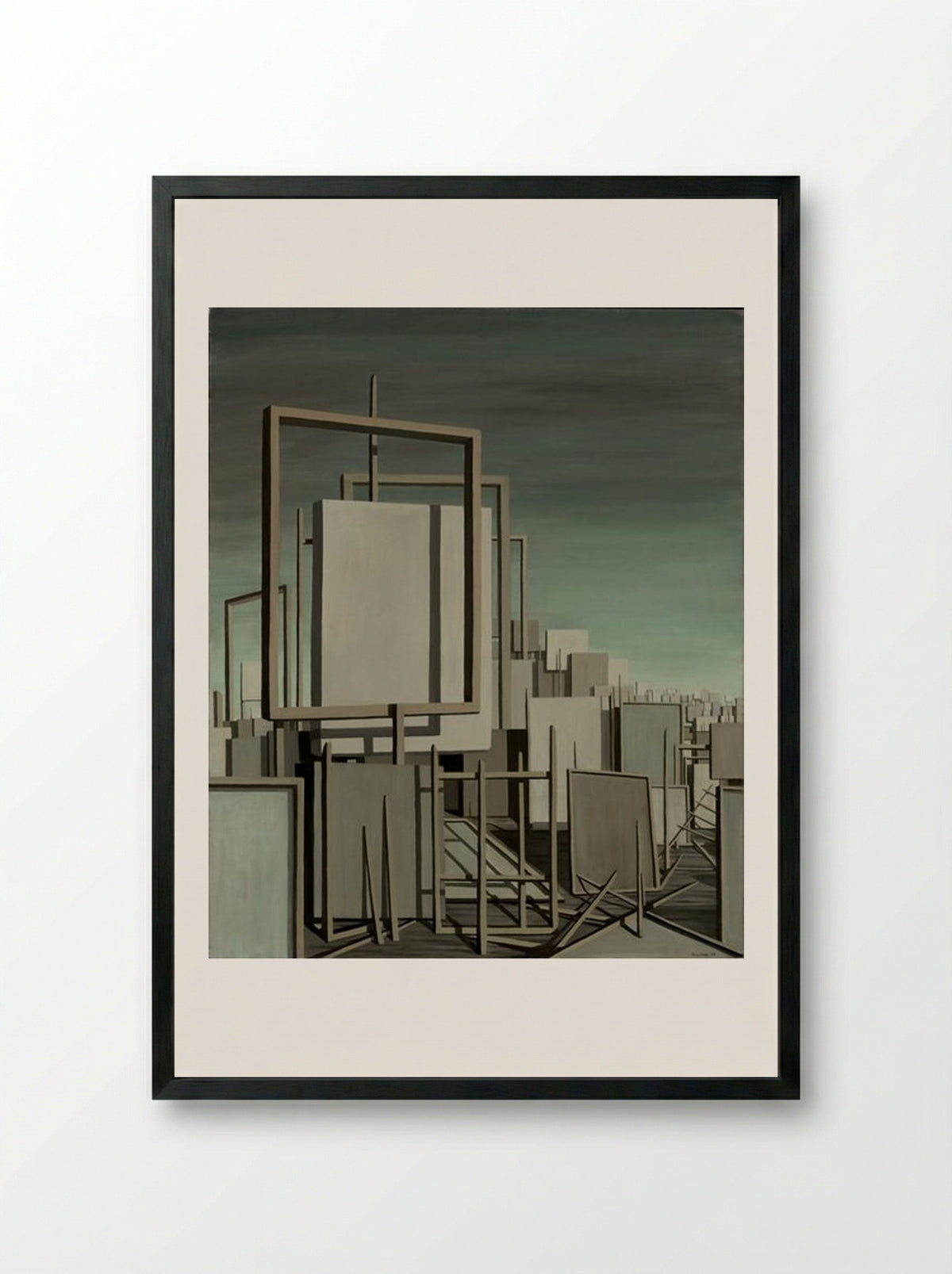 The Answer is No - Kay Sage - Framed Print Black