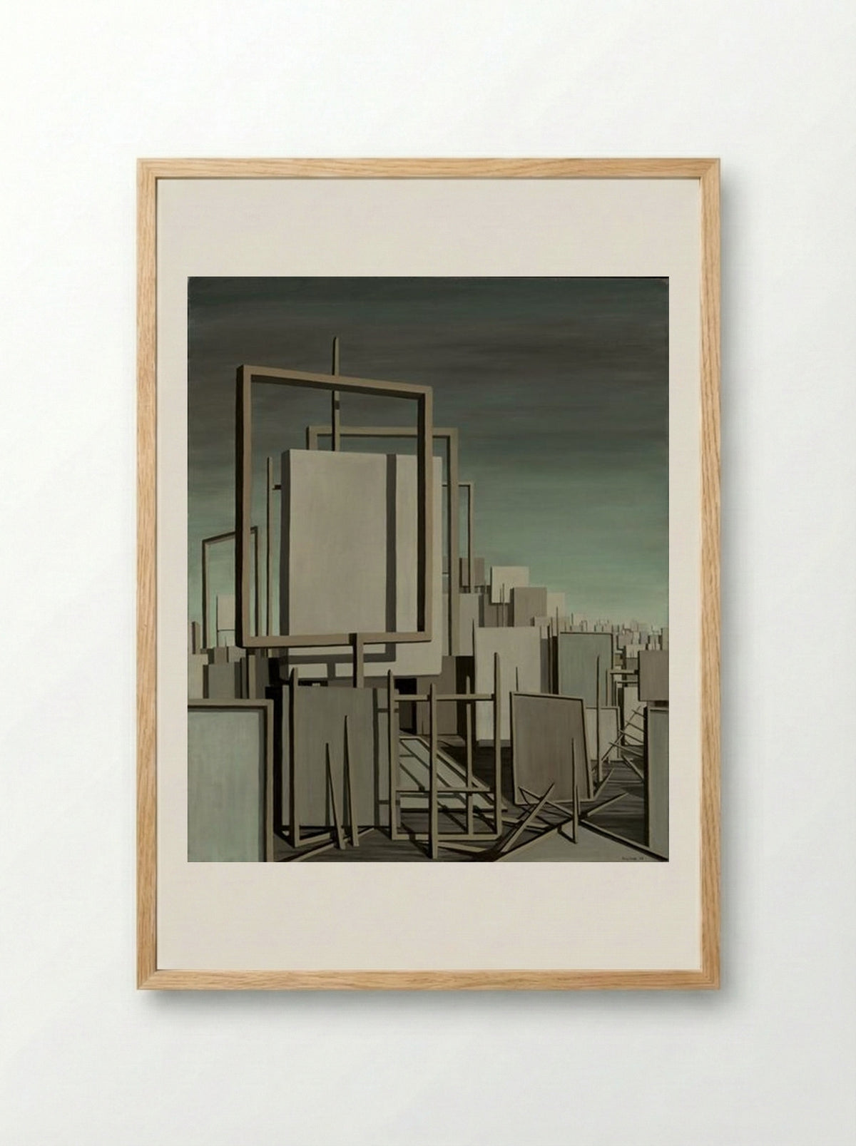 The Answer is No - Kay Sage - Framed Print Wood
