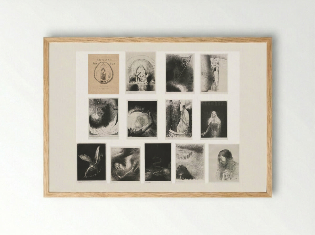 The Apocalypse of Saint John - Odilon Redon - Framed Print Wood