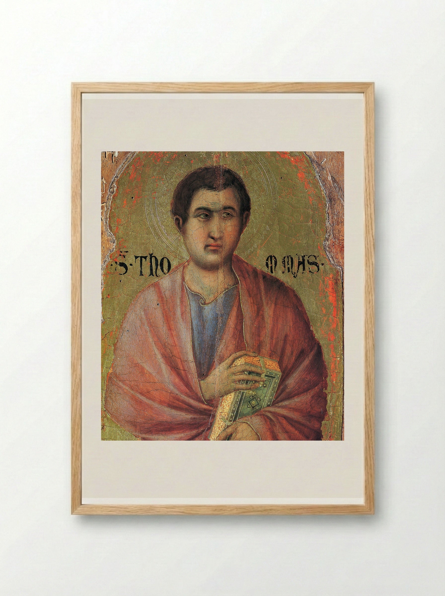 The Apostle Thomas - Duccio di Buoninsegna - Framed Print Wood