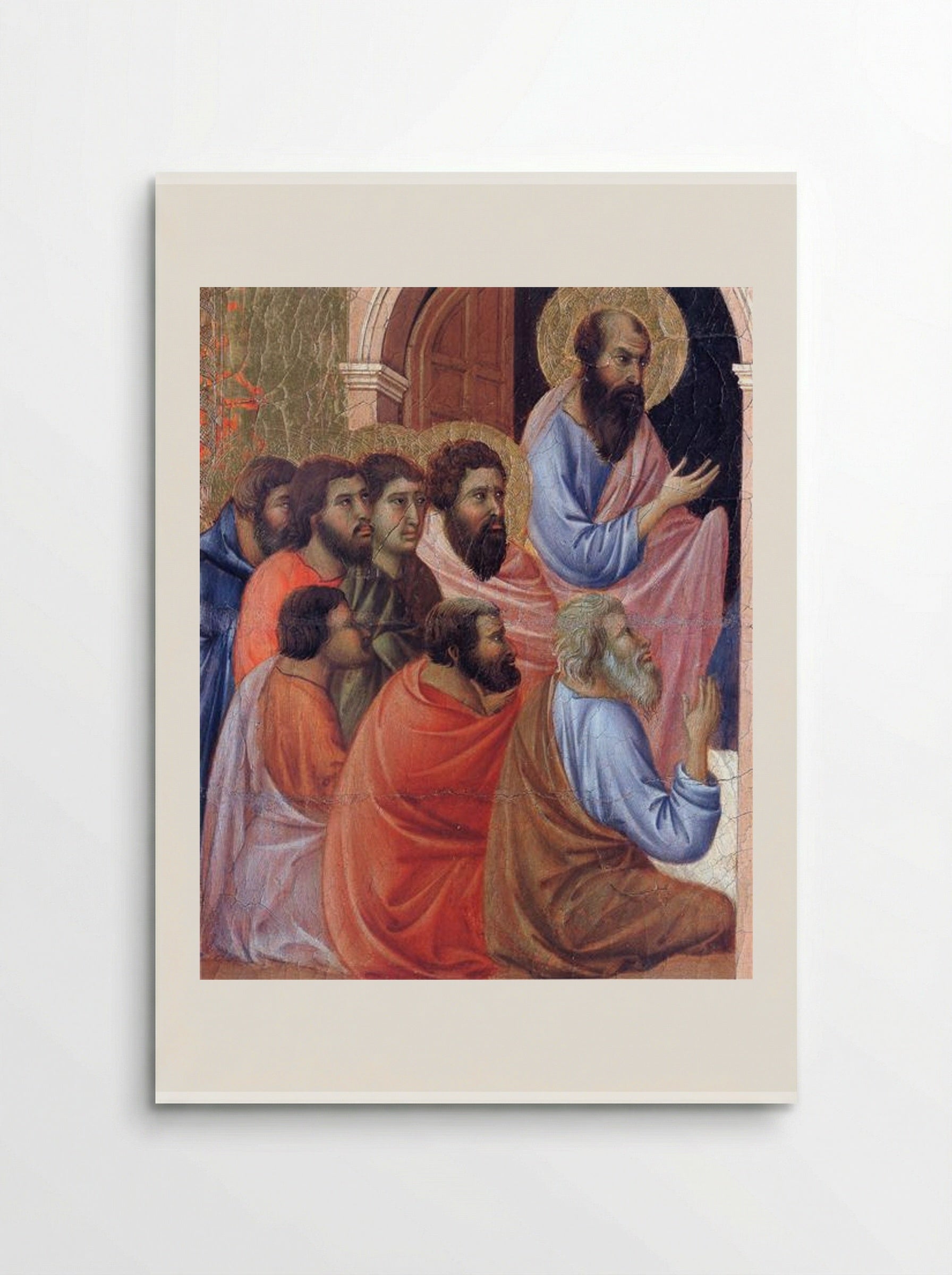 The Apostles (Fragment from the Maestà) - Duccio di Buoninsegna - Poster