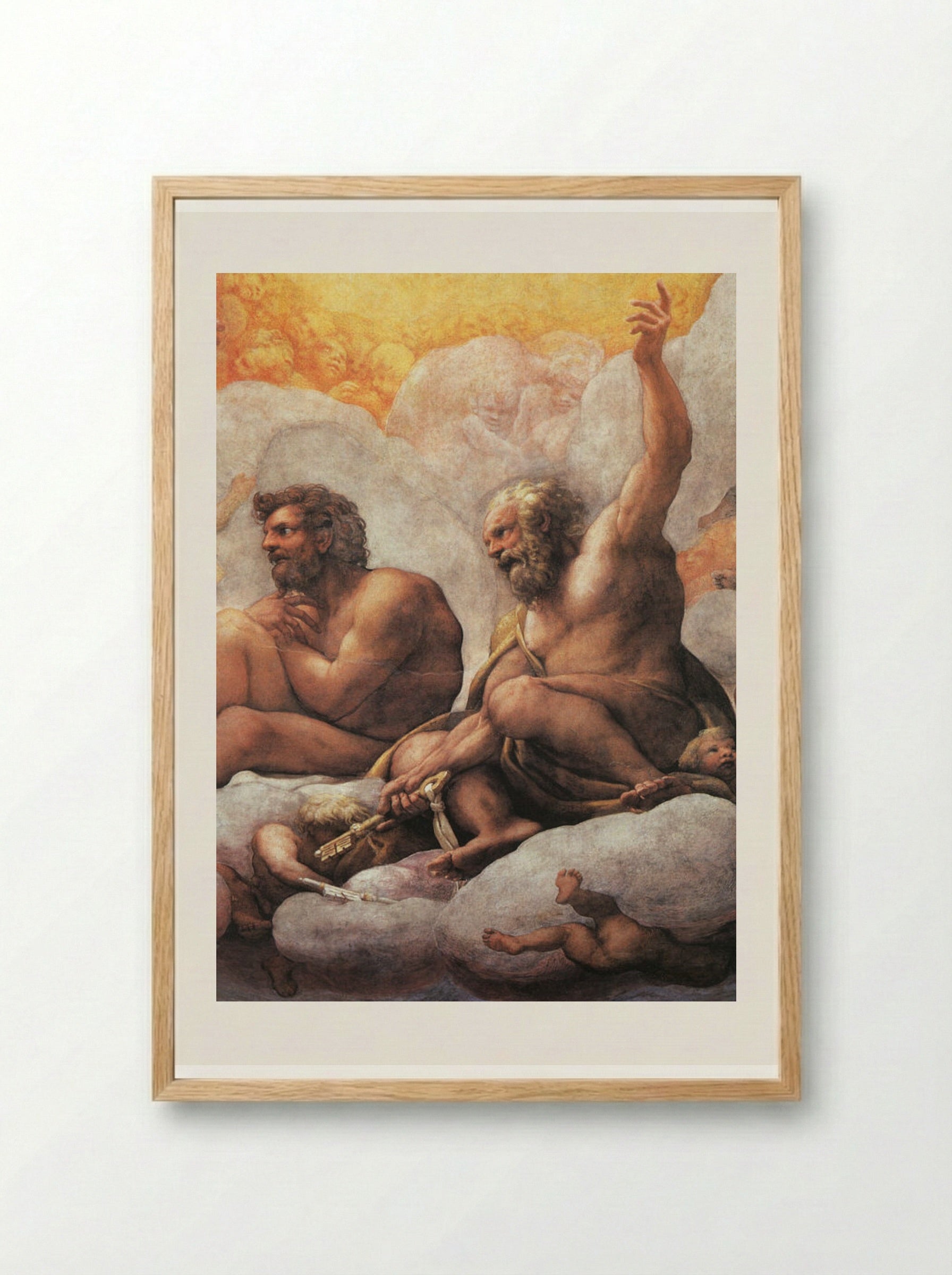 The Apostles Peter and Paul - Correggio - Framed Print Wood