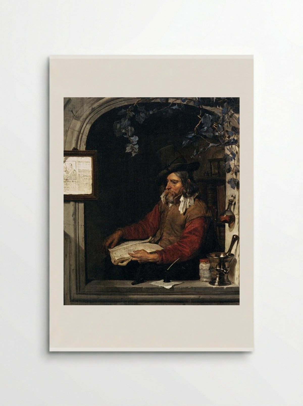 The Apothecary - Gabriel Metsu - Poster