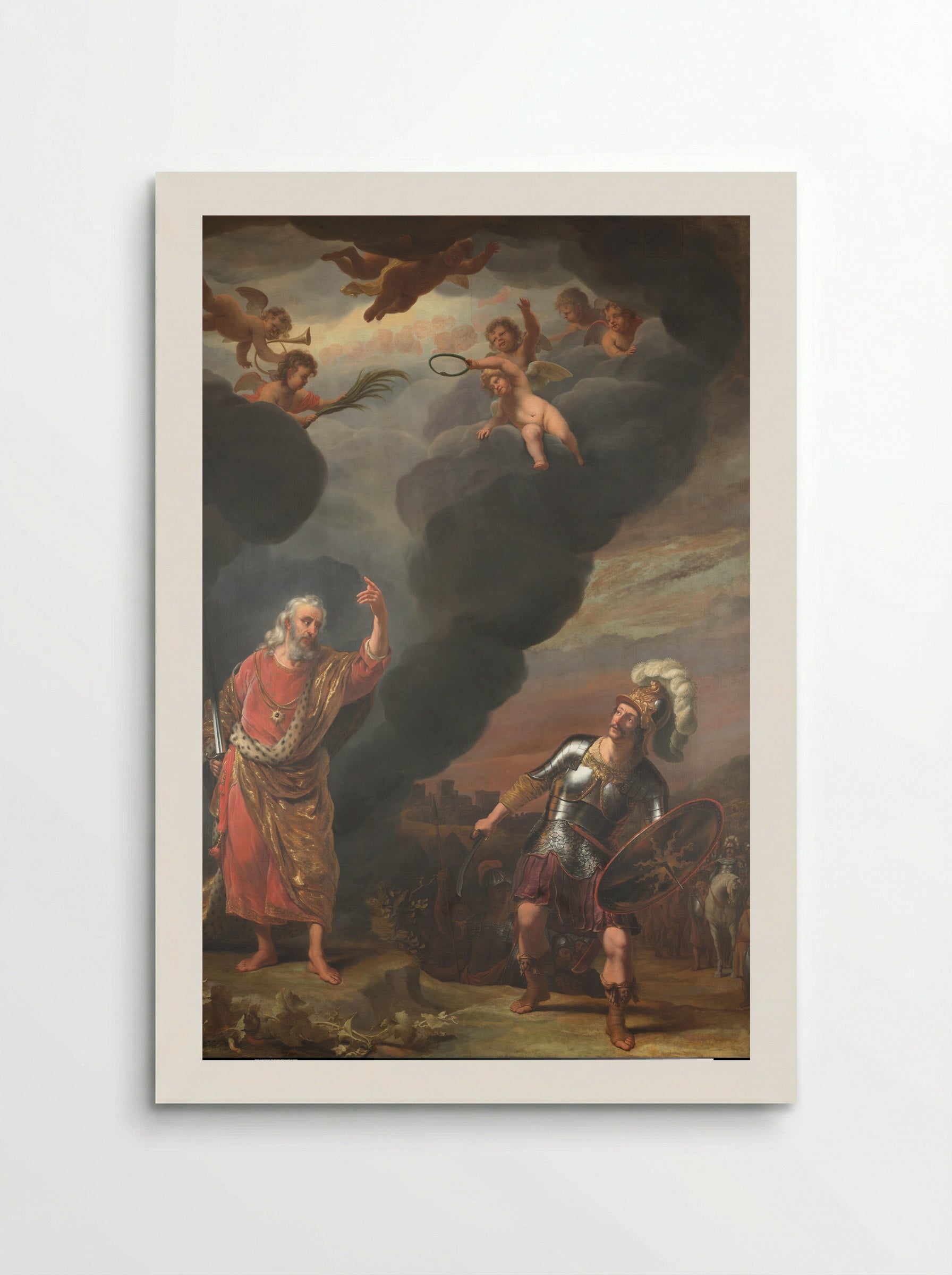 The Appearance of the Captain of the Lord's Host to Joshua - Ferdinand Bol - Poster