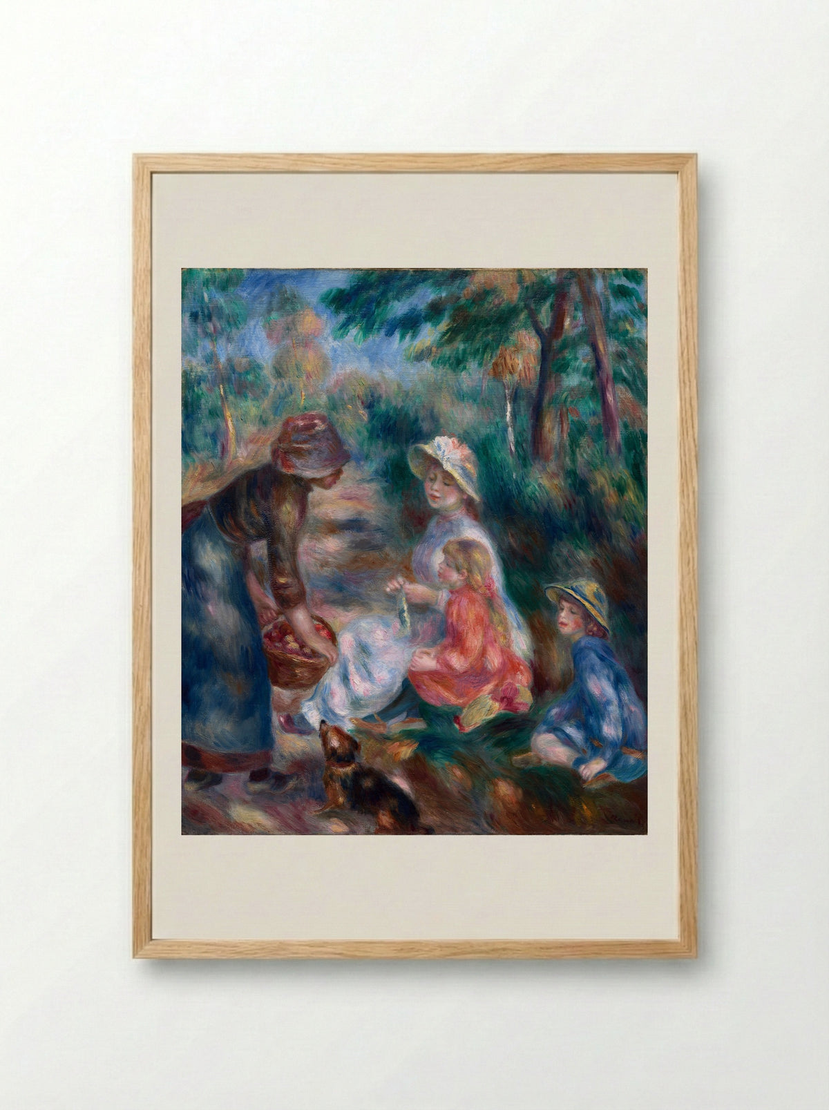 The Apple Seller - Pierre-Auguste Renoir - Framed Print Wood