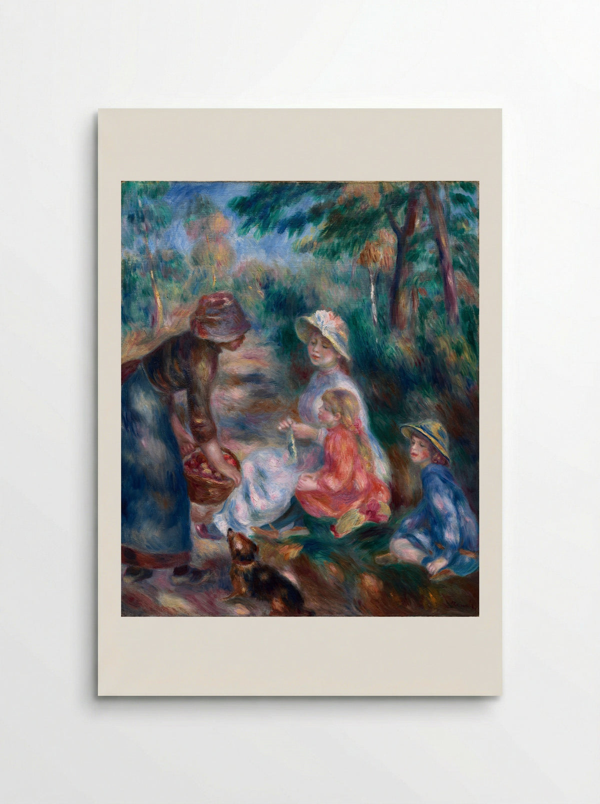 The Apple Seller - Pierre-Auguste Renoir - Poster