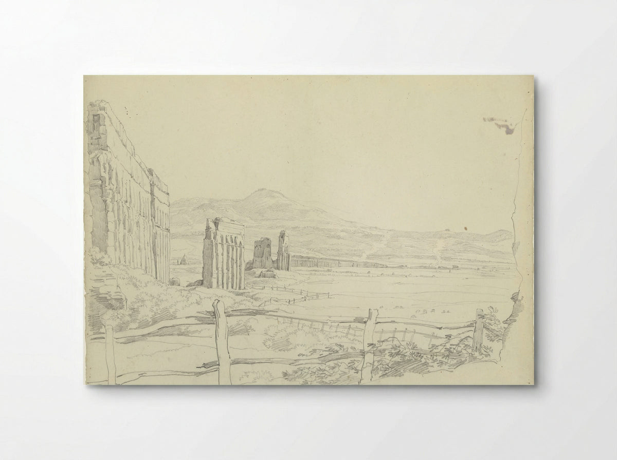The Aqueduct of the Aqua Claudia, Seen Towards the Mountains - Hendrik Voogd - Poster