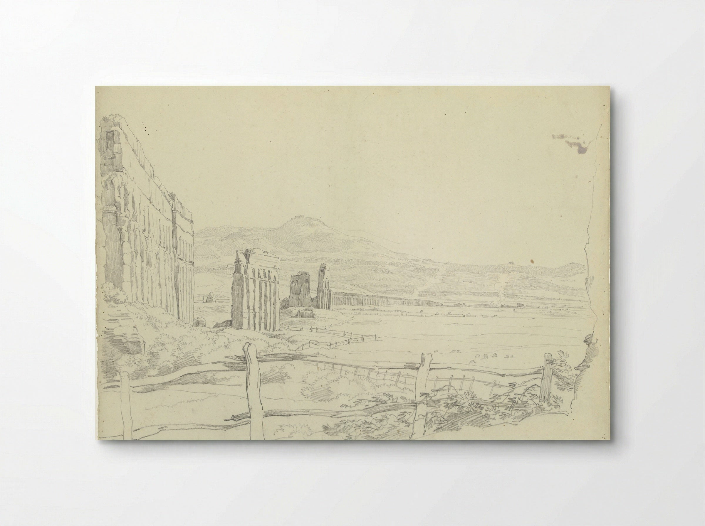 The Aqueduct of the Aqua Claudia, Seen Towards the Mountains - Hendrik Voogd - Poster