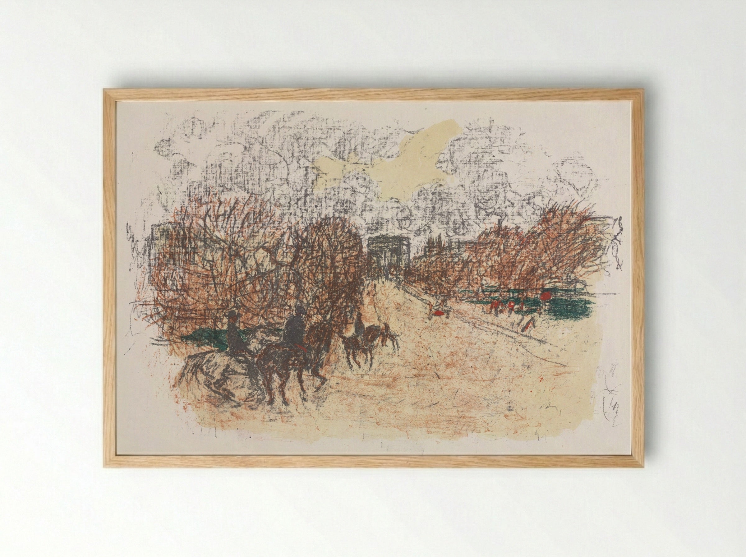The Arc de Triomphe - Pierre Bonnard - Framed Print Wood