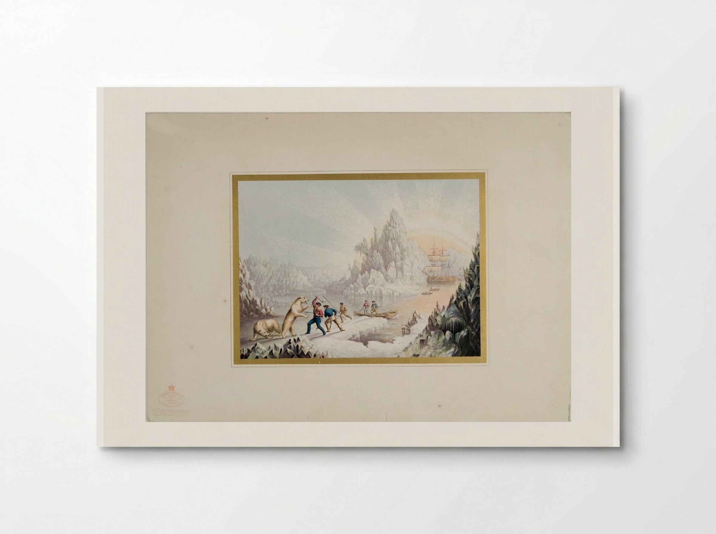 The Arctic Expedition in Search of Sir John Franklin - George Baxter - Poster