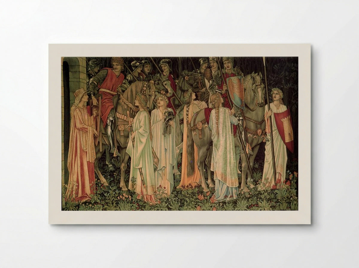 The Arming and Departure of the Knights - Edward Burne-Jones - Poster