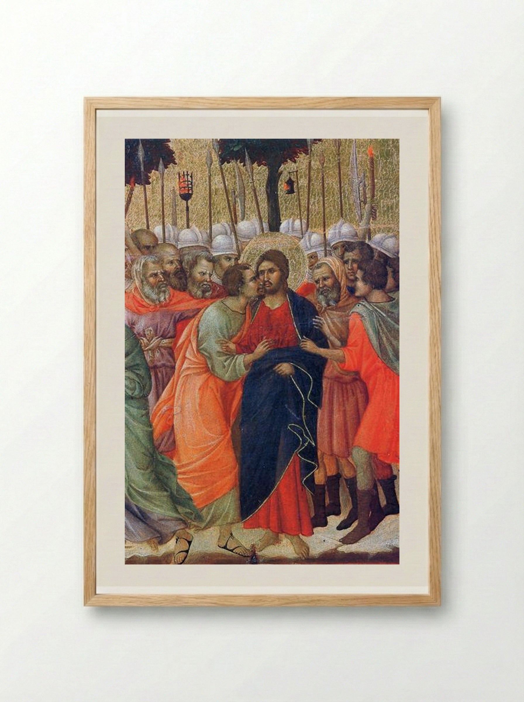 The Arrest of Christ - Duccio di Buoninsegna - Framed Print Wood