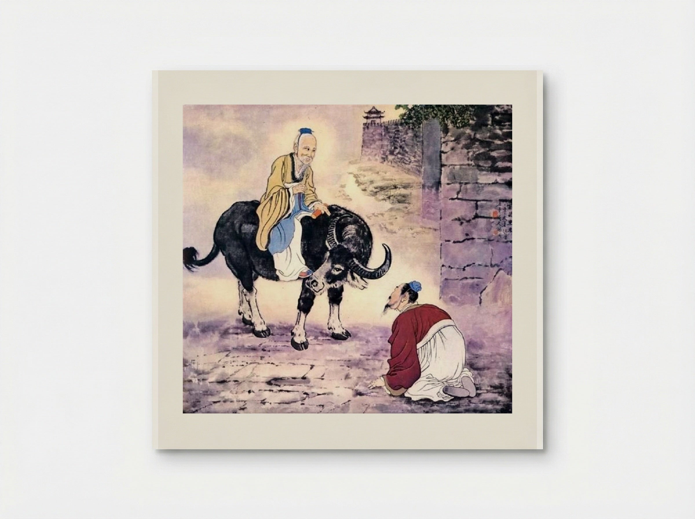 The Arrival of Lao Zi - Xu Beihong - Poster