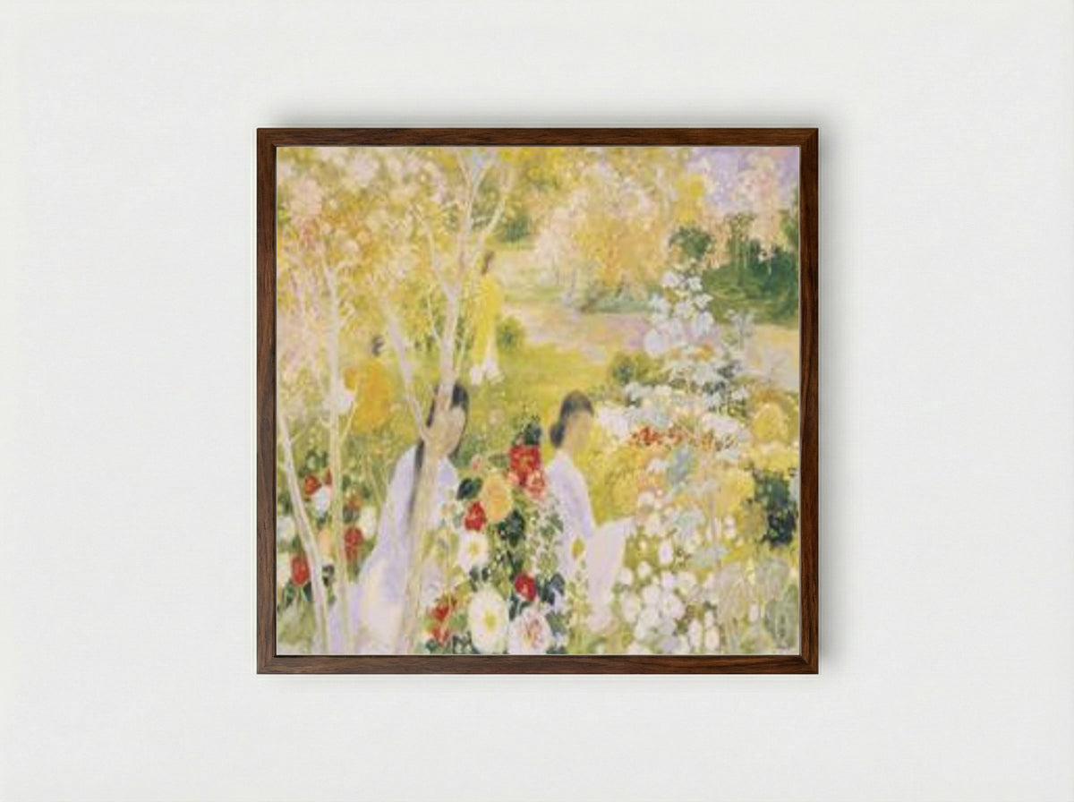The Arrival of Summer - Le Pho - Framed Print Dark Wood