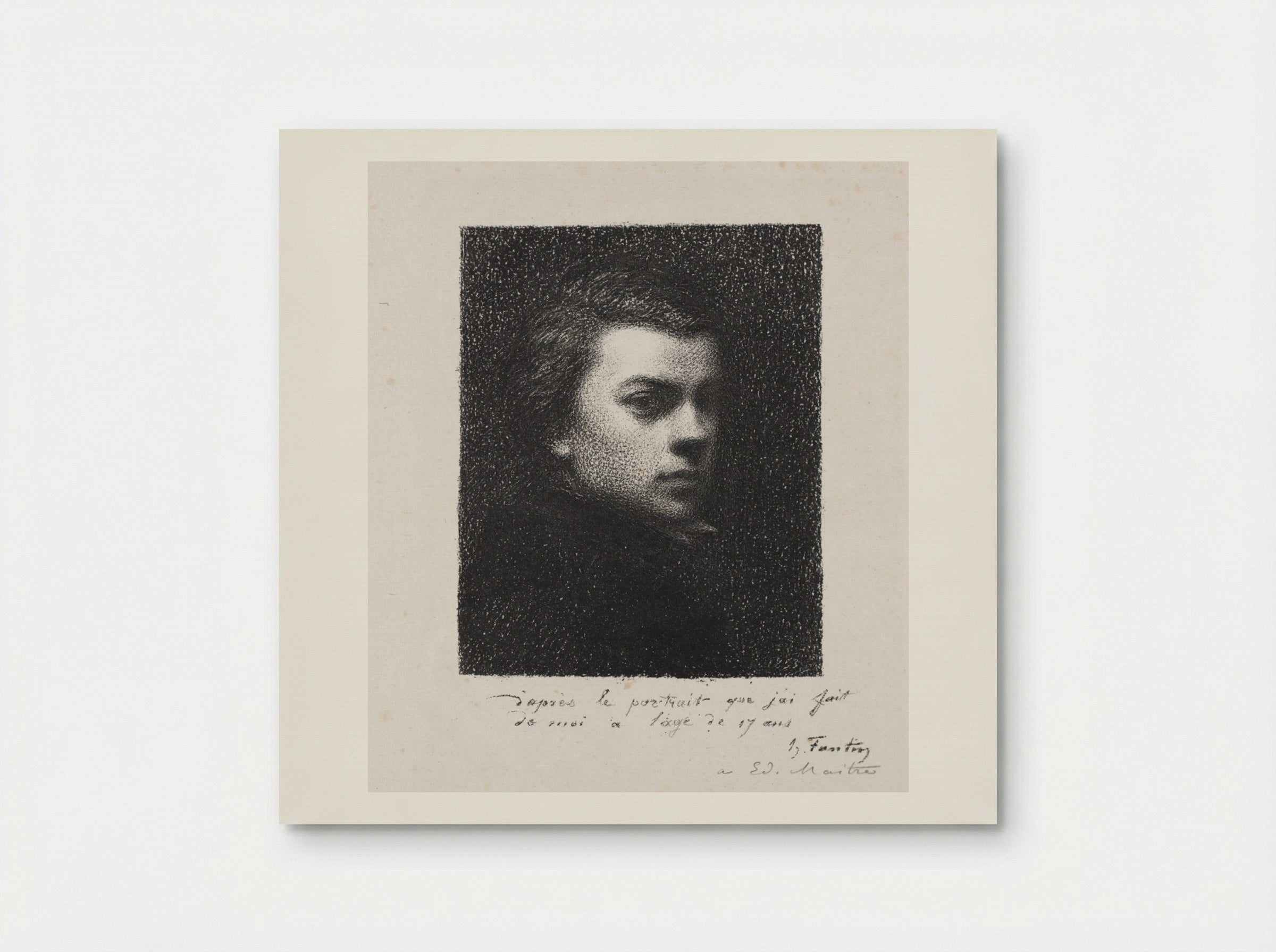 The Artist at 17 Years - Henri Fantin-Latour - Poster
