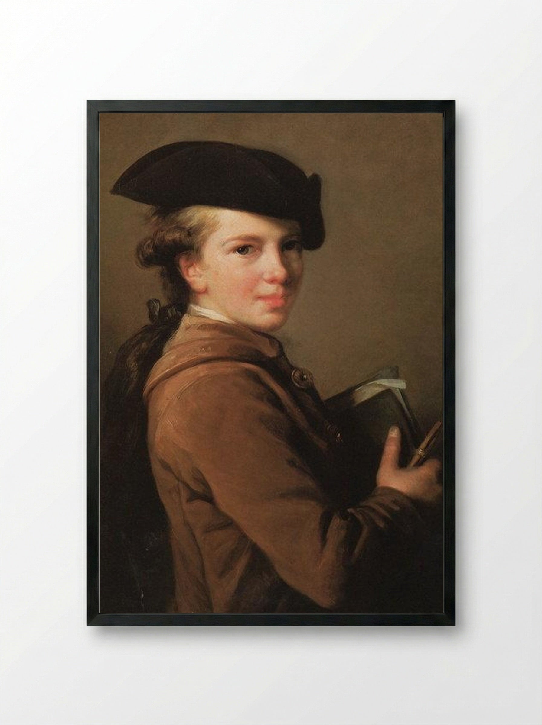The Artist's Brother - Louise Elisabeth Vigée Le Brun - Framed Print Black